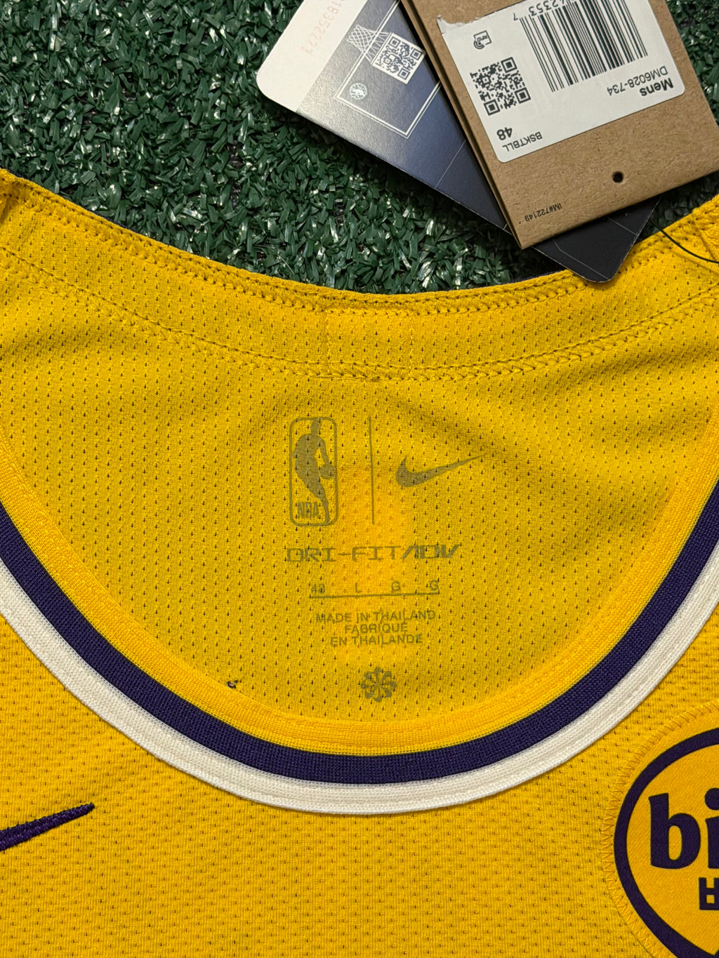 Luka Doncic Los Angeles Lakers Jersey #77 Nike ADV Authentic Gold Size 48 (L) NBA
