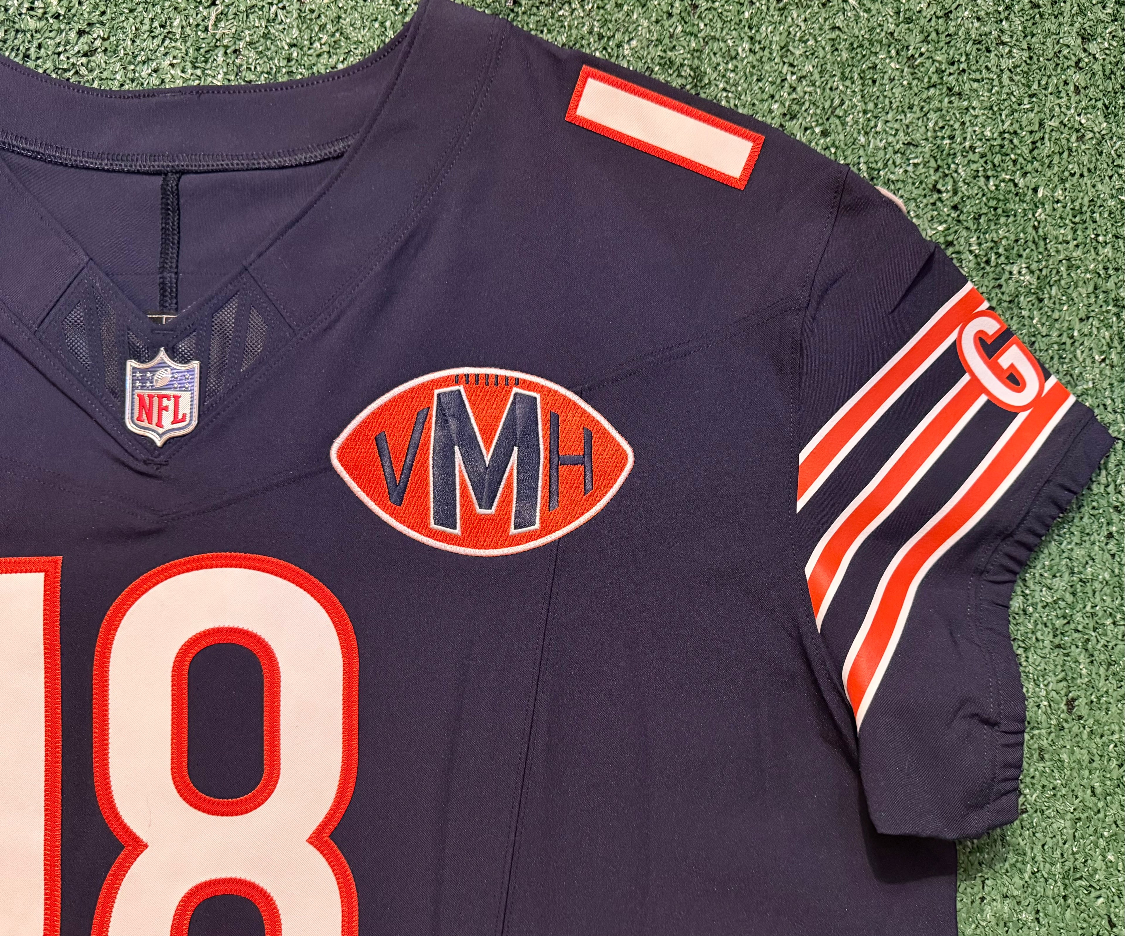 Caleb Williams Chicago Bears Jersey #18 Nike Vapor FUSE Elite Navy Size 52 (XXL) NFL