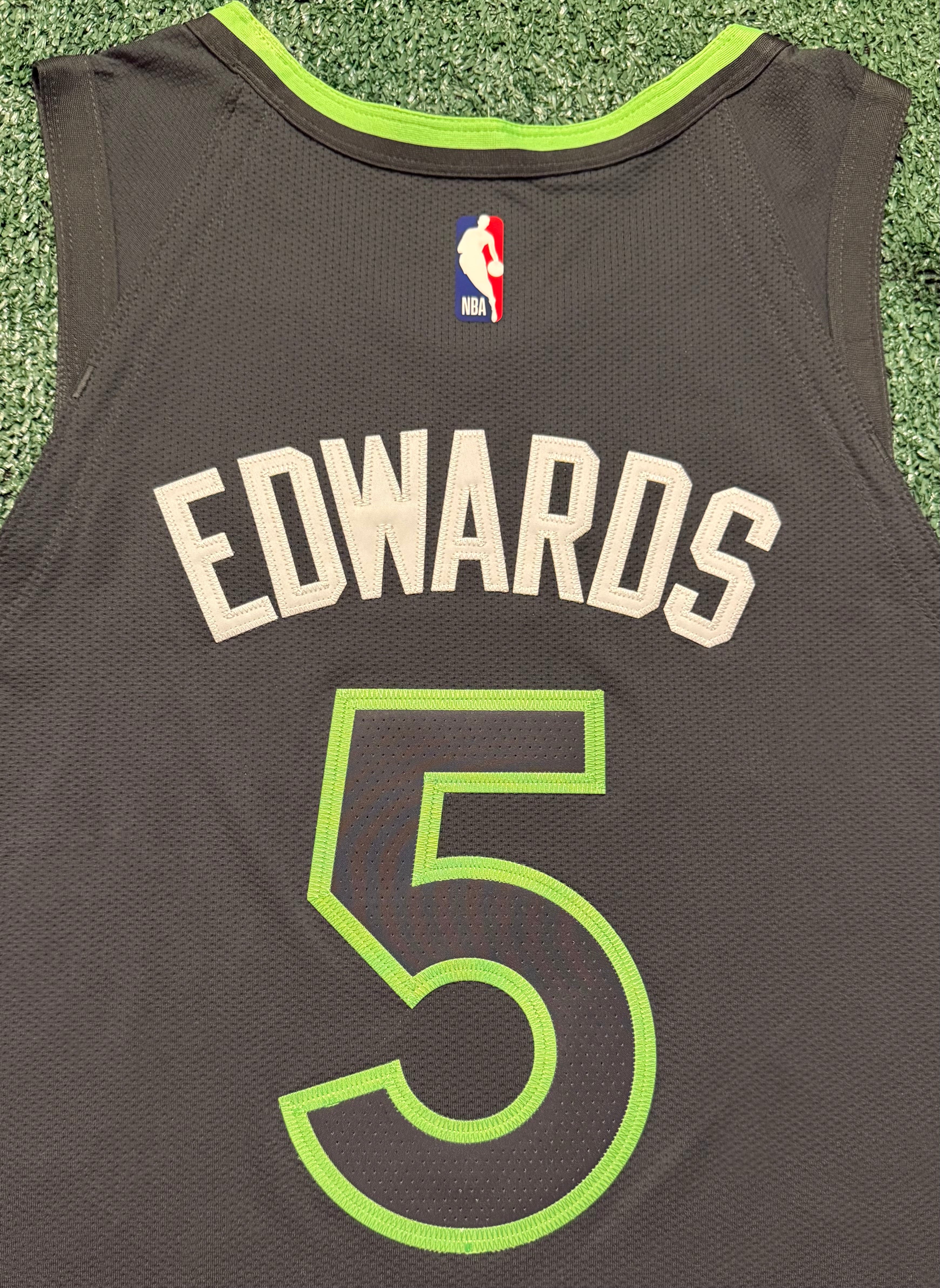 Anthony Edwards Minnesota Timberwolves Jersey #5 Nike ADV Authentic Gray Size 48 (L) NBA