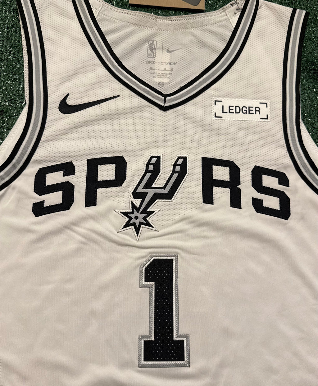 Victor Wembanyama San Antonio Spurs Jersey #1 Nike ADV Authentic White Size 48 (L) NBA