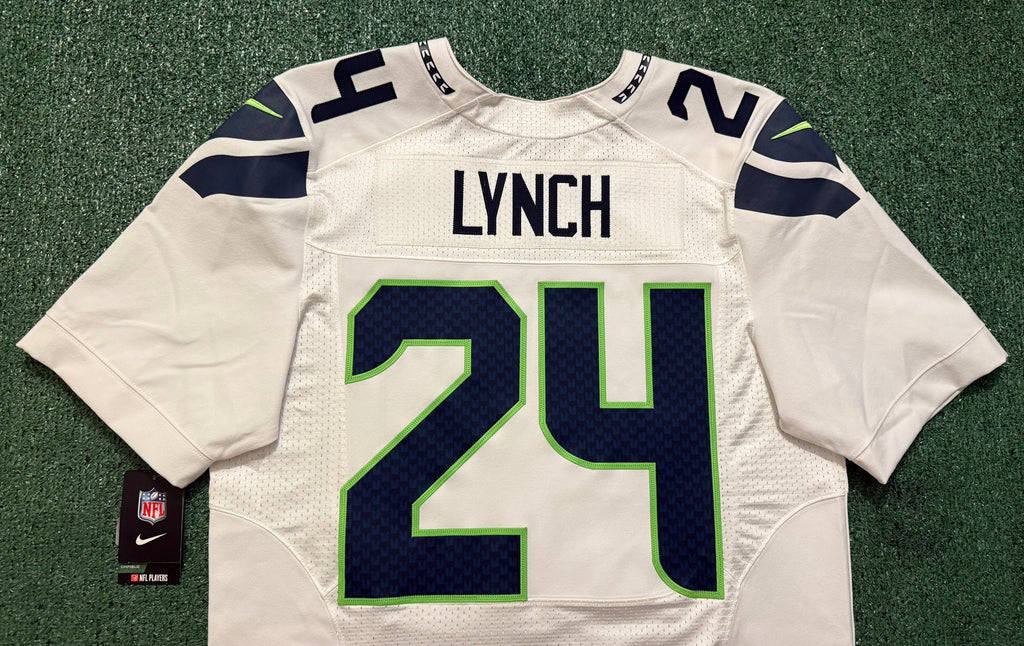 Marshawn Lynch Seattle Seahawks 
Jersey #24 Nike Elite white Size 44 (Large) NFL