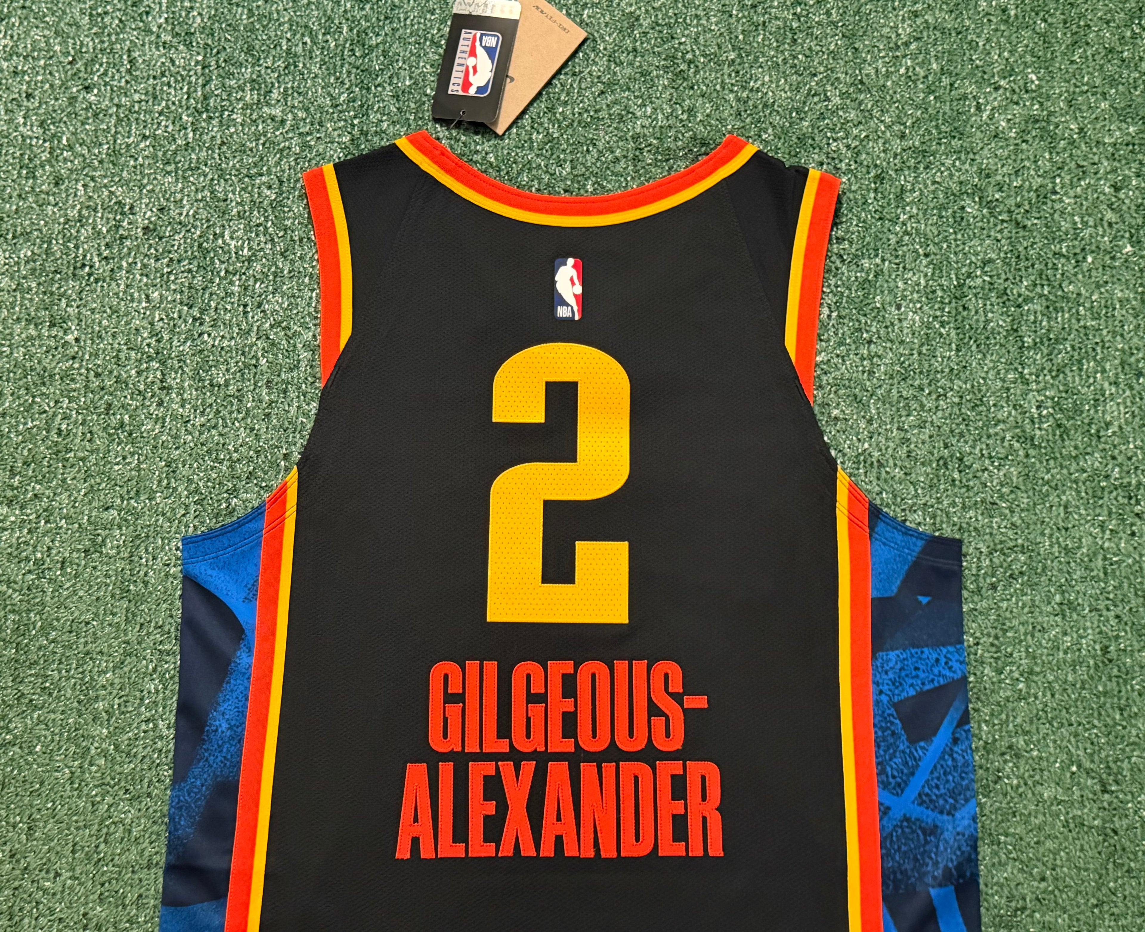 Shai Gilgeous-Alexander Oklahoma City Thunder Jersey #2 Nike ADV Authentic Black Size 44 (M) NBA