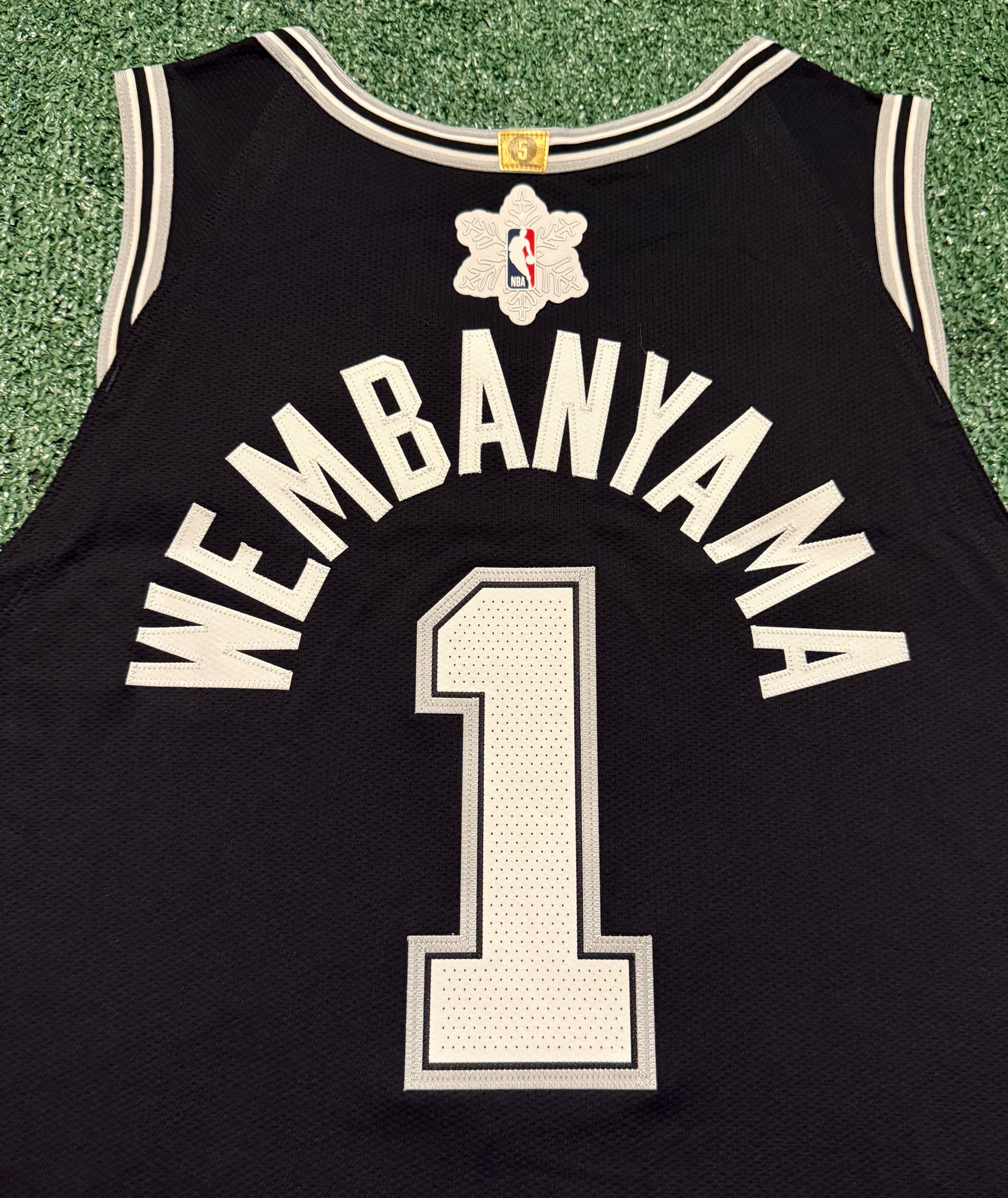 Victor Wembanyama San Antonio Spurs Jersey #1 Nike ADV Authentic Black Size 56 (XXL) NBA