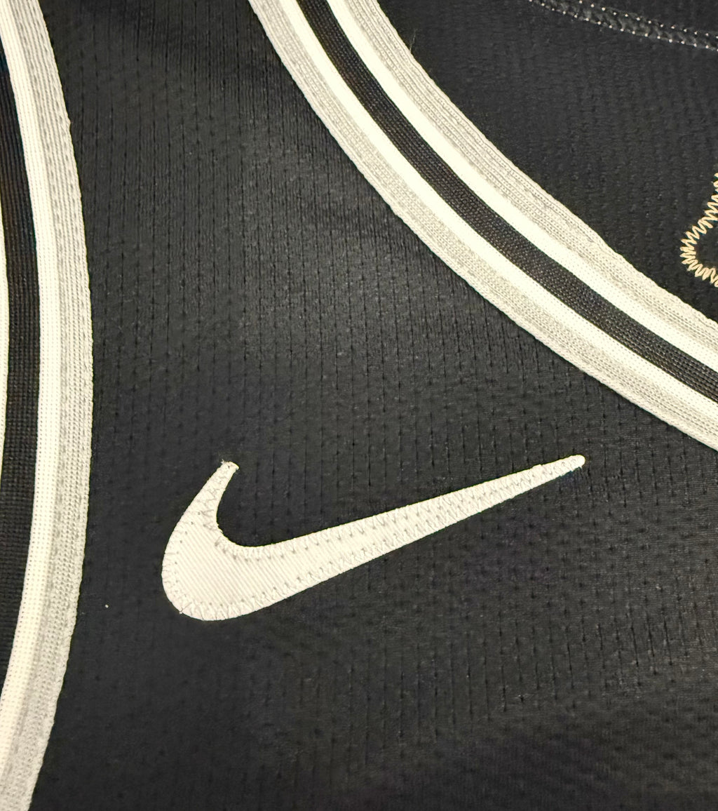 Stephon Castle San Antonio Spurs Jersey #5 Nike ADV Authentic Black Size 48 (L) NBA
