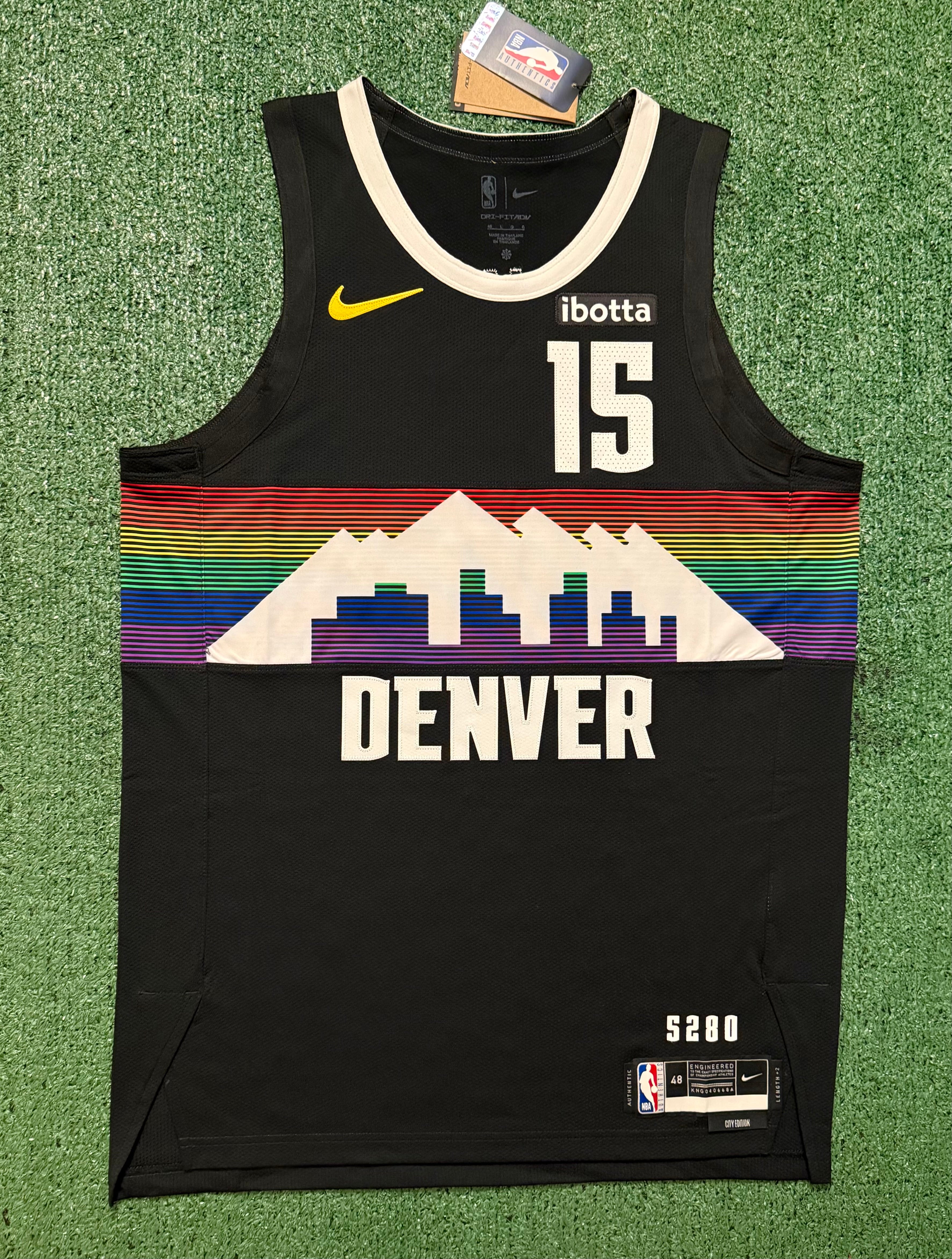 Nikola Jokic Denver Nuggets Jersey #15 Nike ADV Authentic Black Size 48 (L) NBA