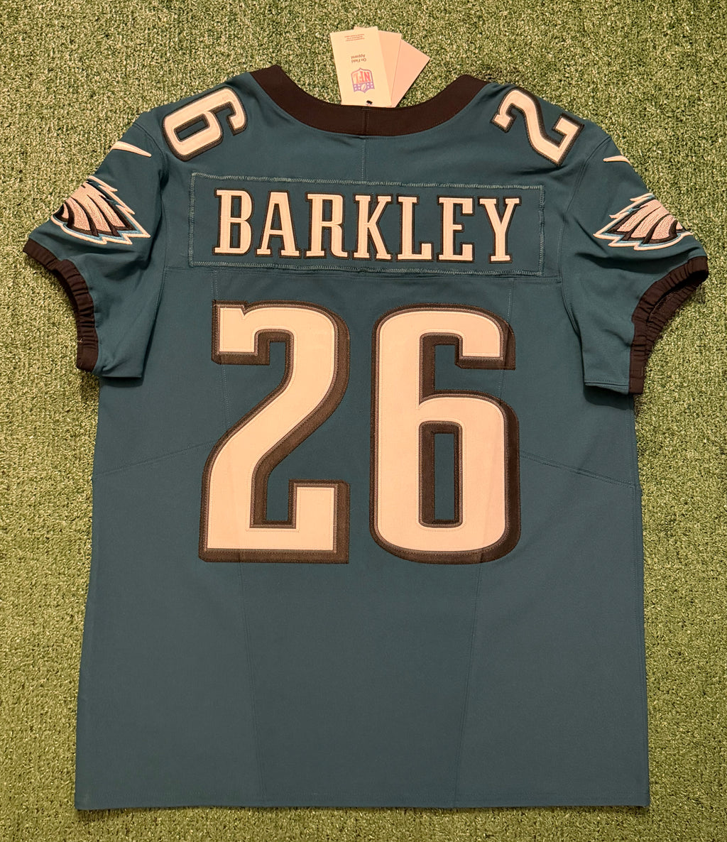 Saquon Barkley Philadelphia Eagles Jersey #26 Nike Vapor FUSE Elite Green 44 (Large) NFL