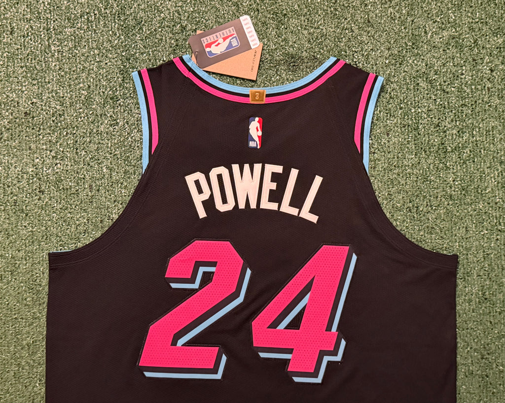 Norman Powell Miami Heat Jersey Nike ADV Authentic Black Size 48 (Large) NBA