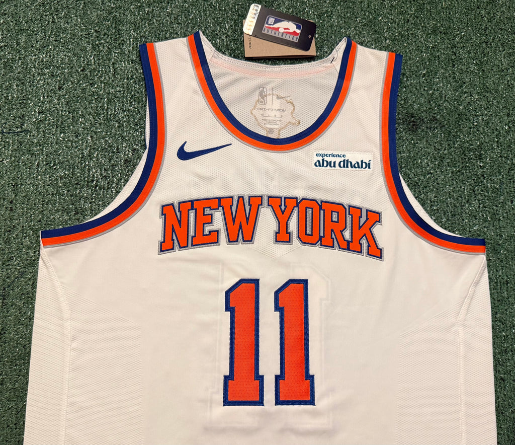 Jalen Brunson New York Knicks Jersey #11 Nike ADV Authentic White Size 48 (L) NBA