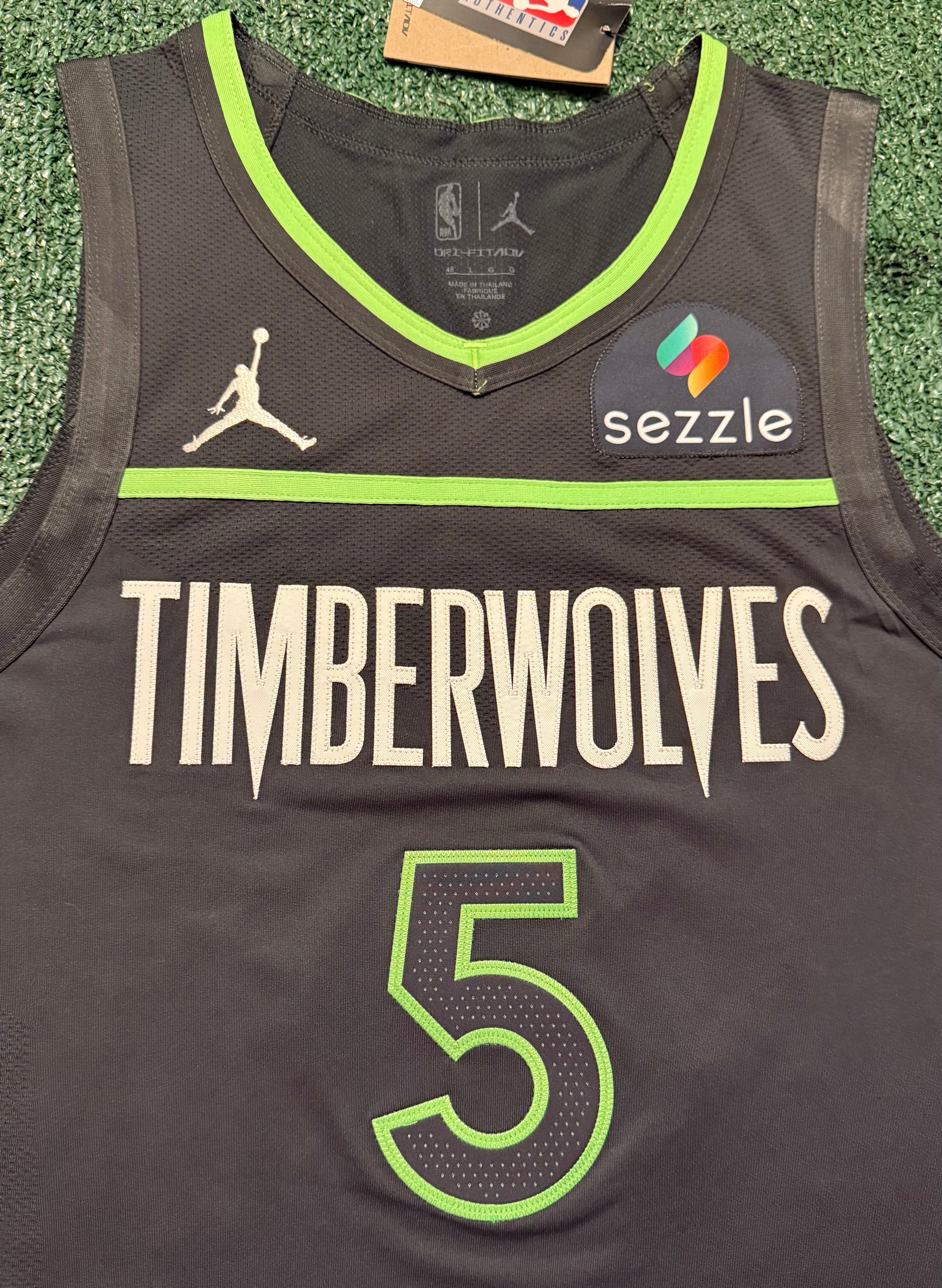 Anthony Edwards Minnesota Timberwolves Jersey #5 Nike ADV Authentic Gray Size 48 (L) NBA