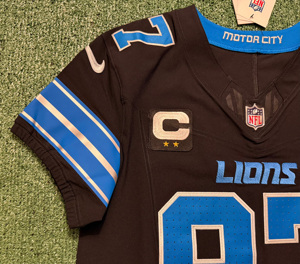 Aidan Hutchinson Detroit Lions Jersey #97 Nike Vapor FUSE Elite black size 44 (Large) NFL