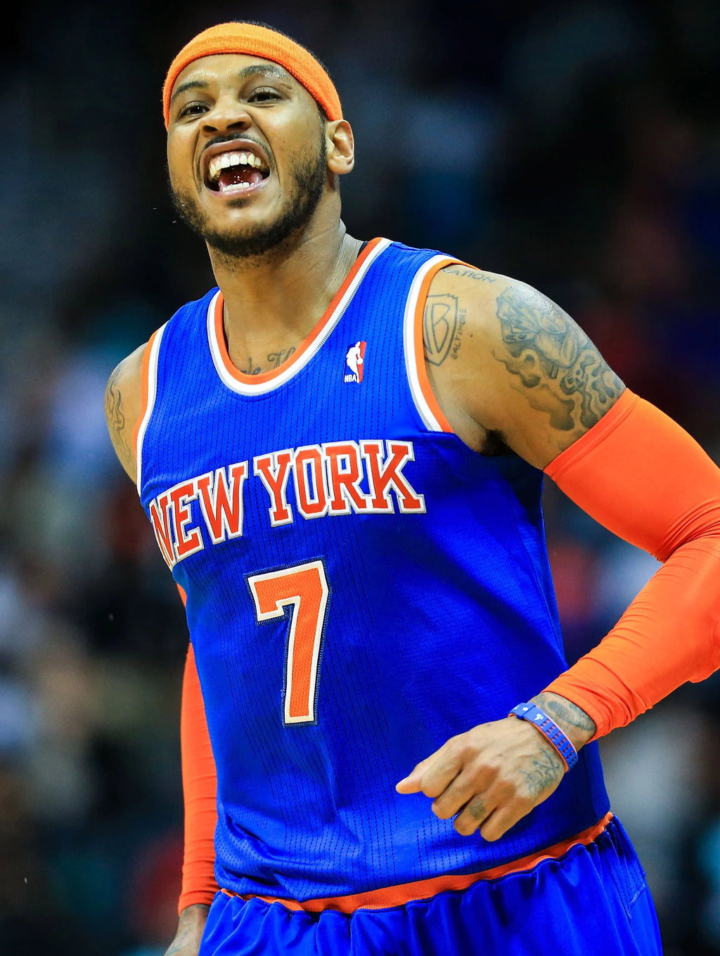Carmelo Anthony New York Knicks Jersey #7 Adidas Climacool Blue Size (Large) NBA