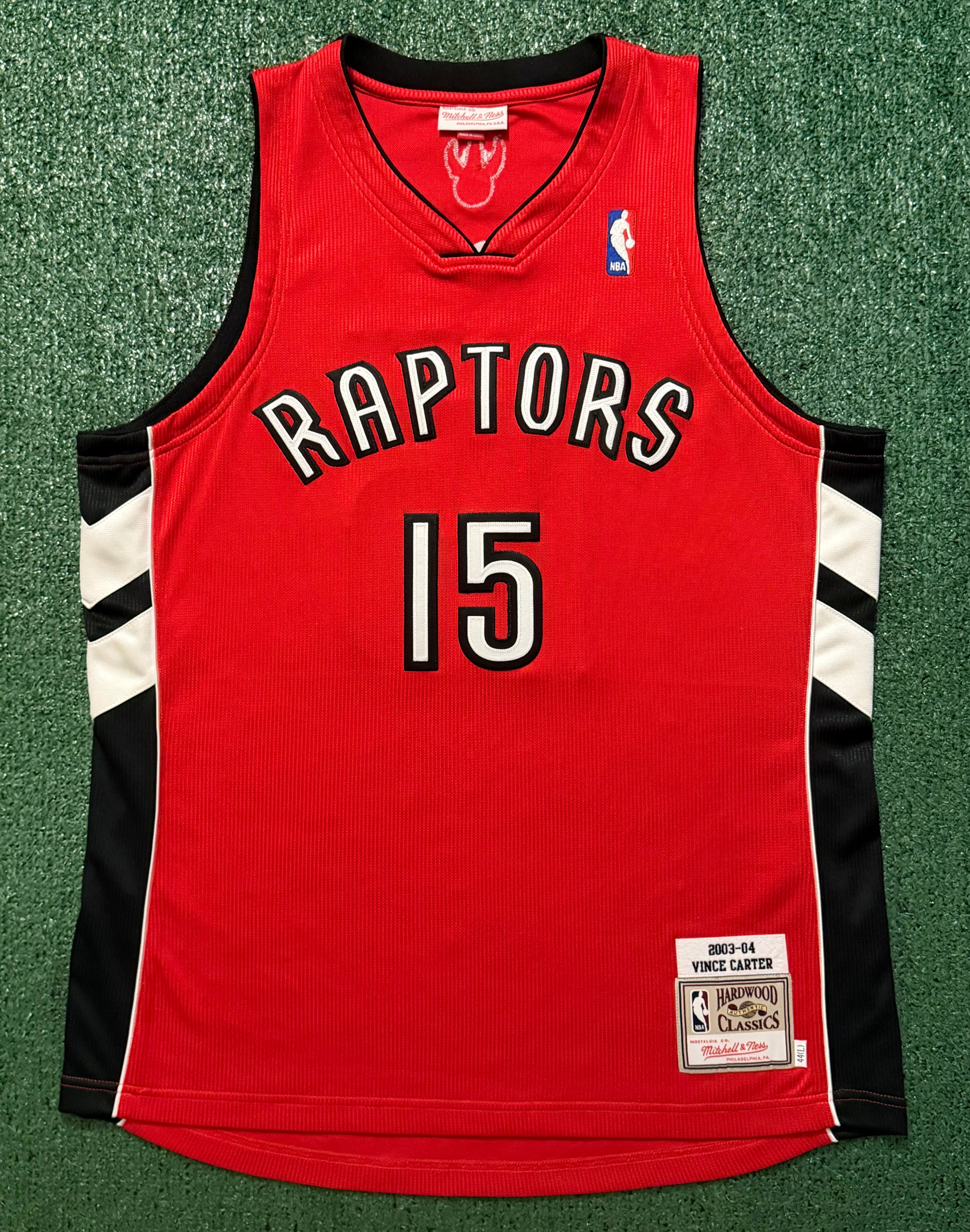 Vince Carter Toronto Raptors Jersey #15 Mitchell & Ness Authentic Red Size 44 (L) NBA