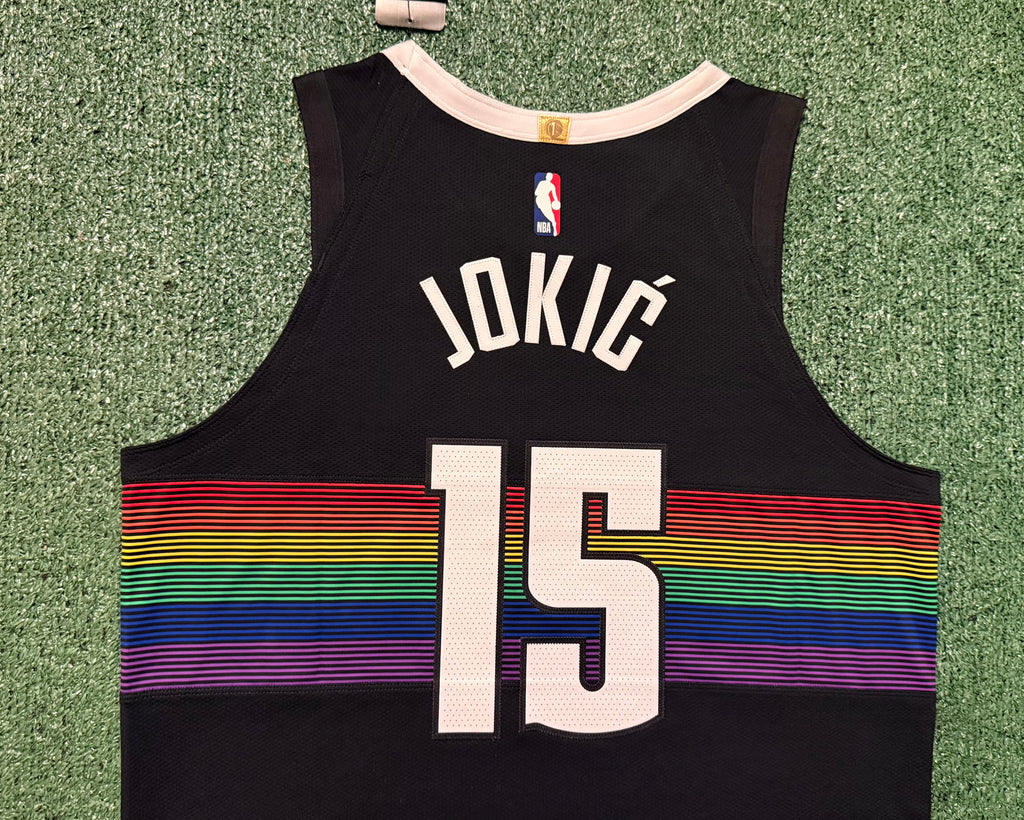 Nikola Jokic Denver Nuggets Jersey #15 Nike ADV Authentic Black Size 48 (L) NBA