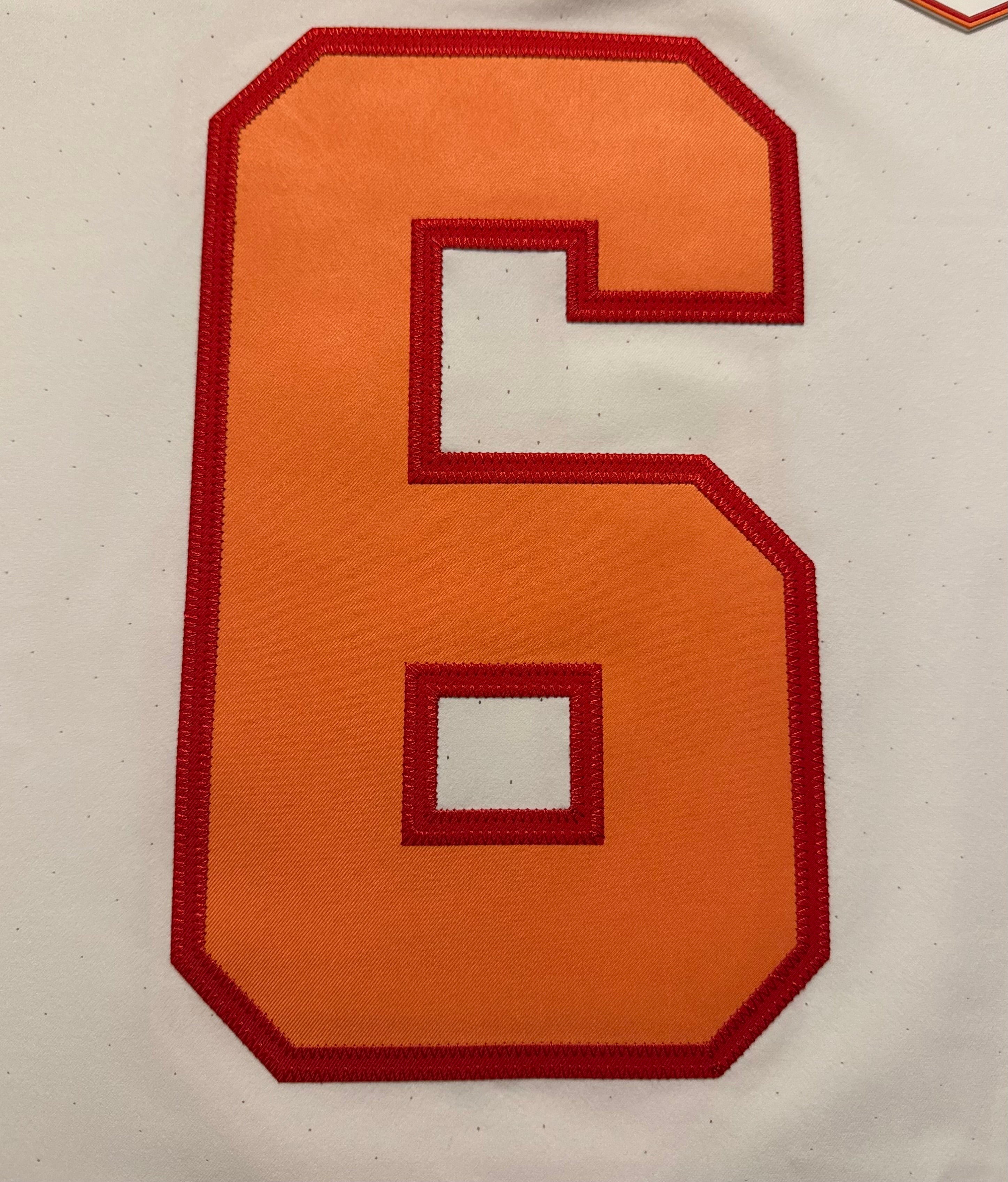 Baker Mayfield Tampa Bay Buccaneers Jersey #6 Nike Vapor FUSE Elite White Creamsicle size 40 (Medium) NFL
