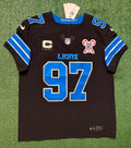 Aidan Hutchinson Detroit Lions Jersey #97 Nike Vapor FUSE Elite black size 44 (Large) NFL