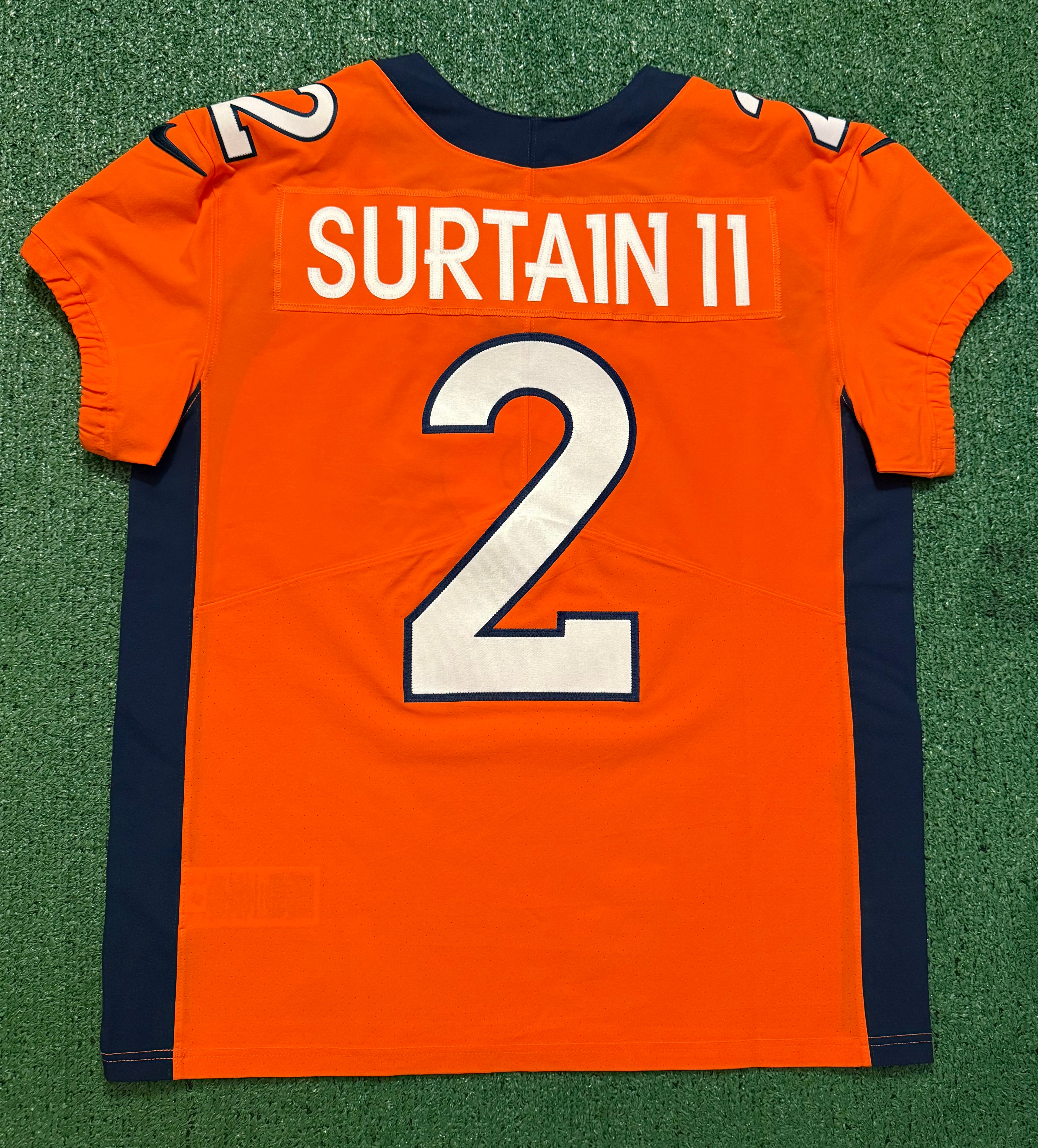 Pat Surtain II Denver Broncos Jersey #2 Nike Vapor Elite Orange Size 48 (XL) NFL