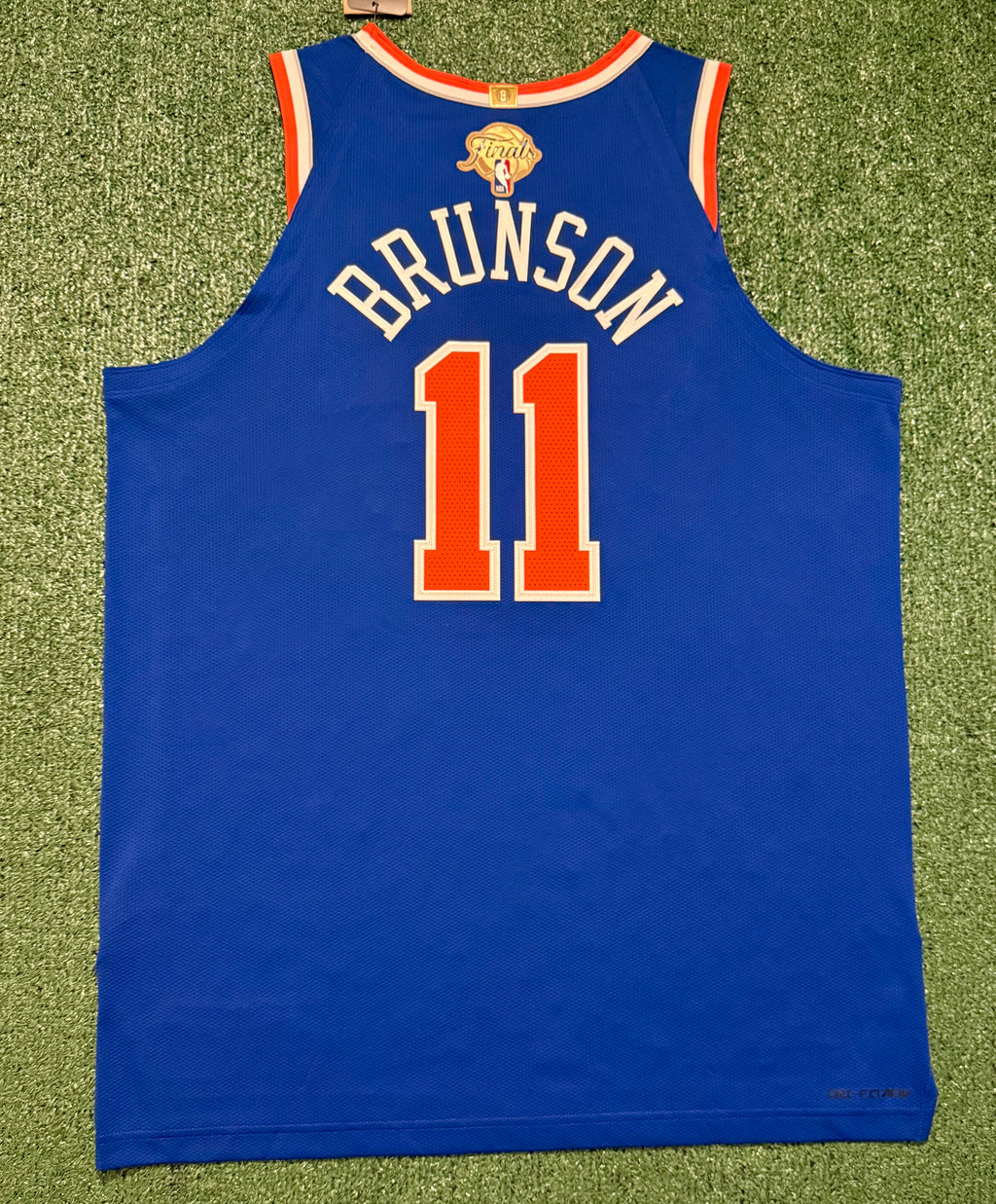 Jalen Brunson New York Knicks Jersey #11 Finals Nike ADV Authentic Blue Size 52 (XL) NBA