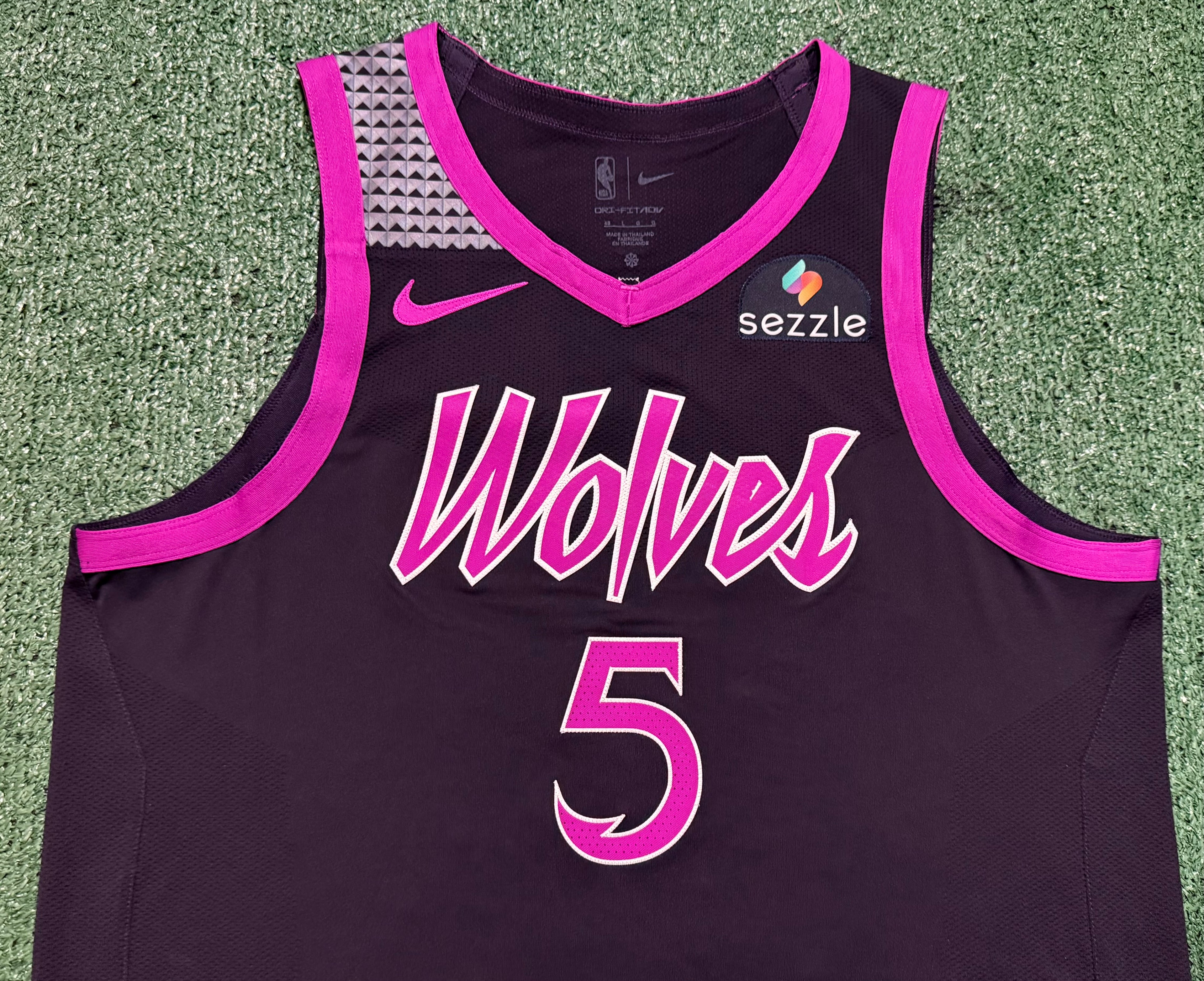 Anthony Edwards Minnesota Timberwolves Jersey #5 Nike ADV Authentic Black Size 48 (L) NBA