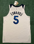 Anthony Edwards Minnesota Timberwolves Jersey #5 Nike ADV Authentic White Size 52 (XL) NBA