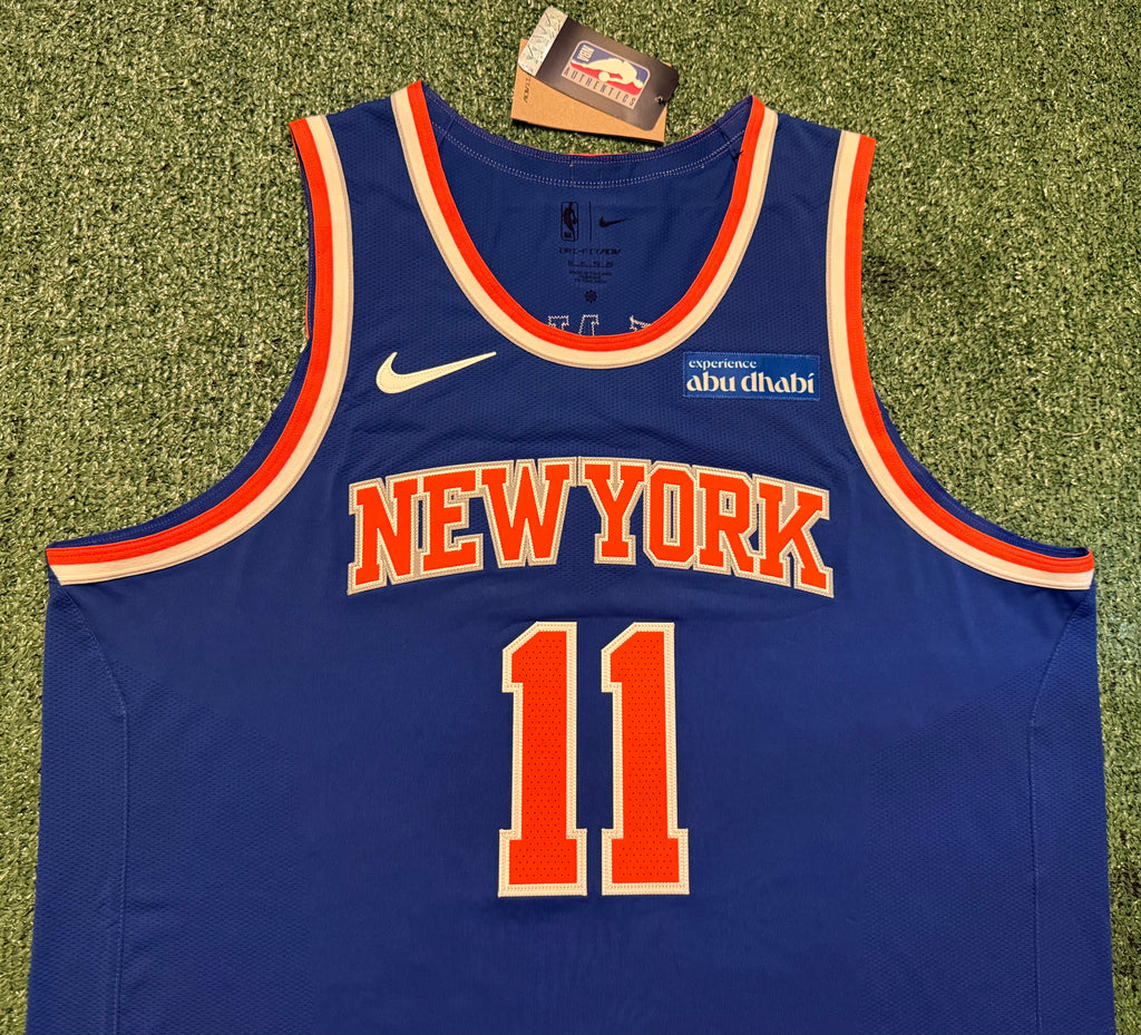 Jalen Brunson New York Knicks Jersey #11 Nike ADV Authentic Blue Size 52 (XL) NBA