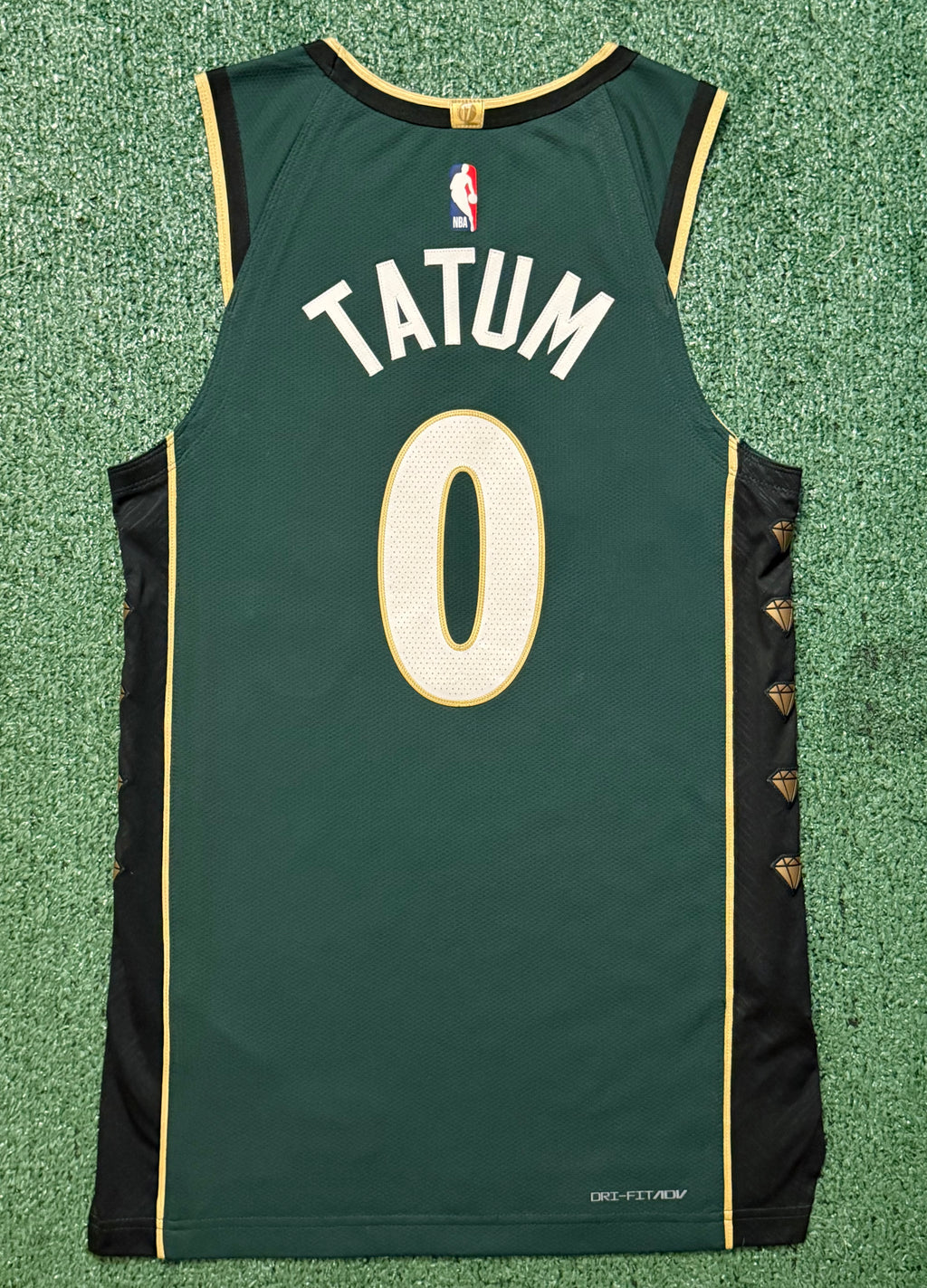 Jayson Tatum Boston Celtics Jersey #0 Nike ADV Authentic Green Size 40 (Small) NBA