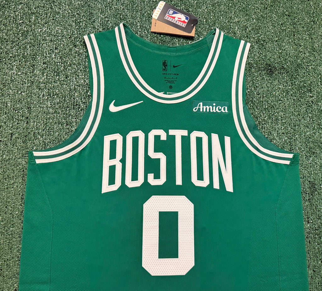 Jayson Tatum Boston Celtics Jersey #0 Nike ADV Authentic Green Size 48 (L) NBA