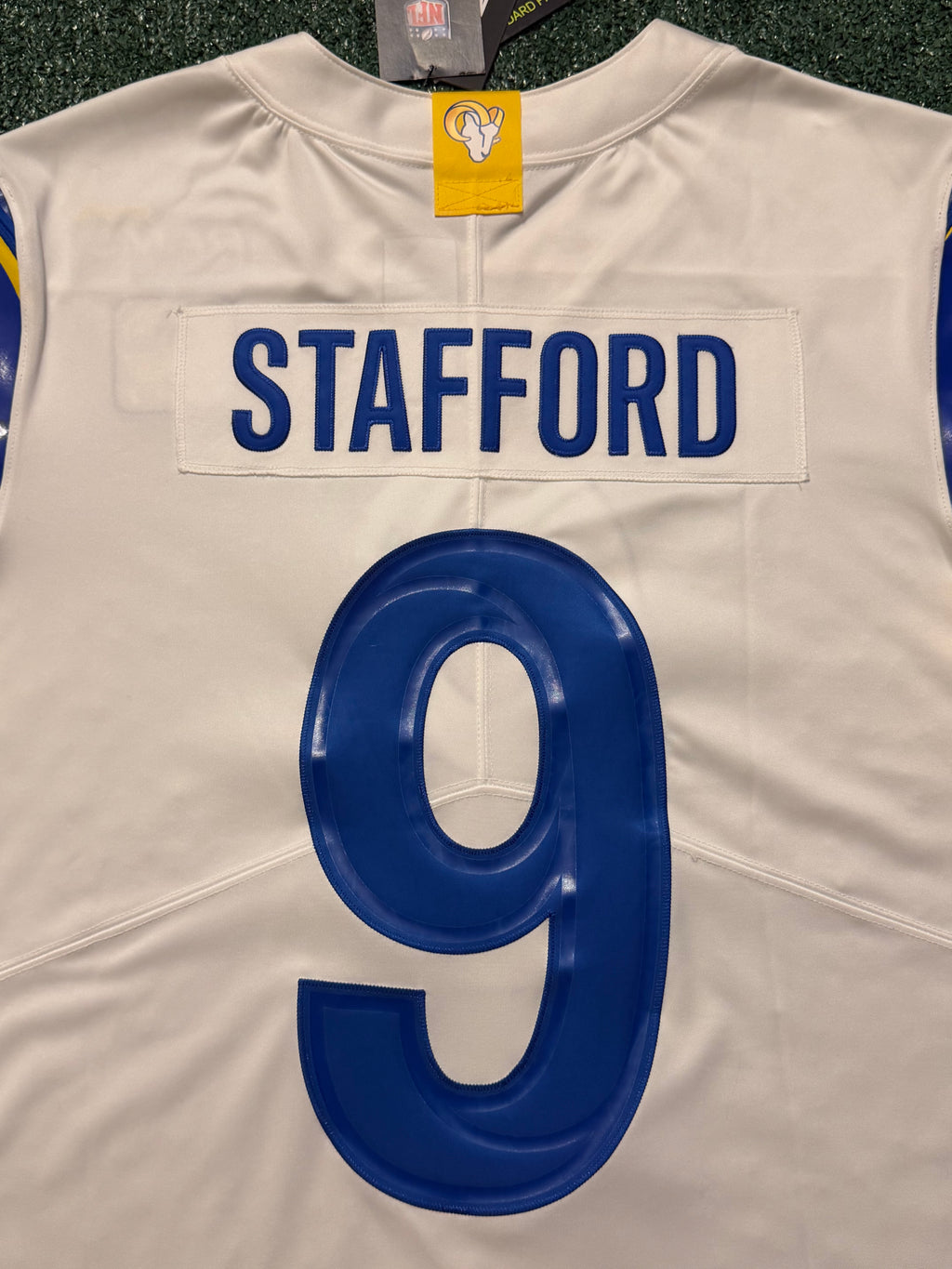 Matthew Stafford Los Angeles Rams Jersey #9 Nike Vapor Limited White (Large) NFL