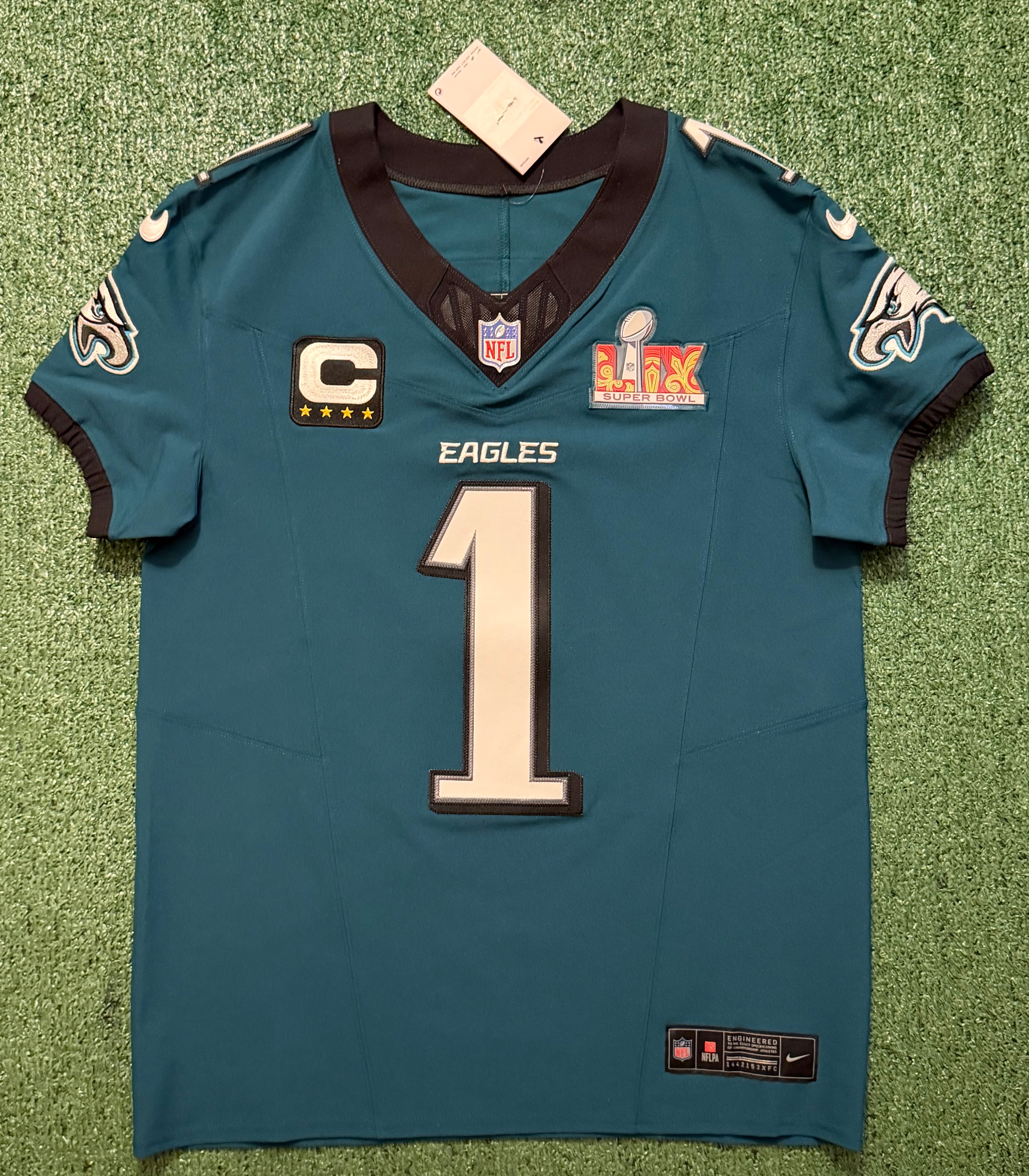 Jalen Hurts Philadelphia Eagles Jersey #1 Nike Vapor FUSE Elite Green size 40 (Medium) NFL