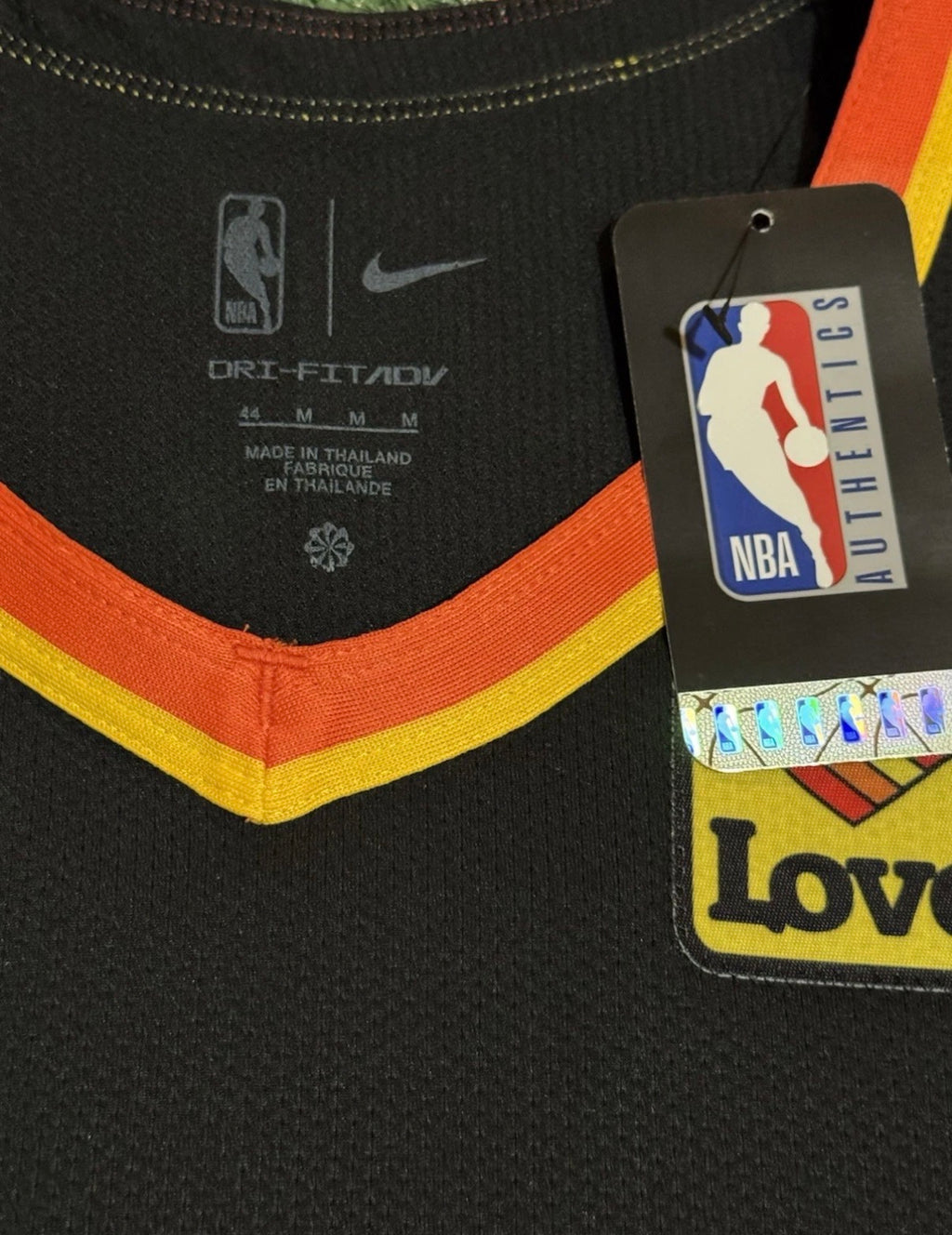 Chet Holmgren Oklahoma City Thunder Jersey #7 Nike ADV Authentic Black Size 44 (M) NBA