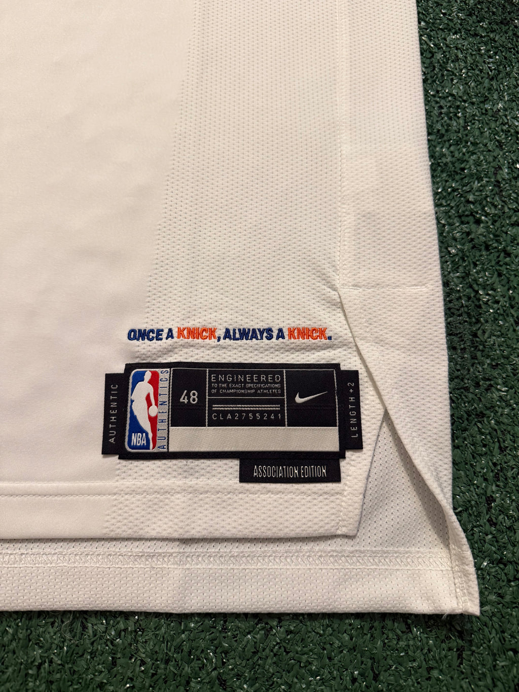 Jalen Brunson New York Knicks Jersey #11 Nike ADV Authentic White Size 48 (L) NBA