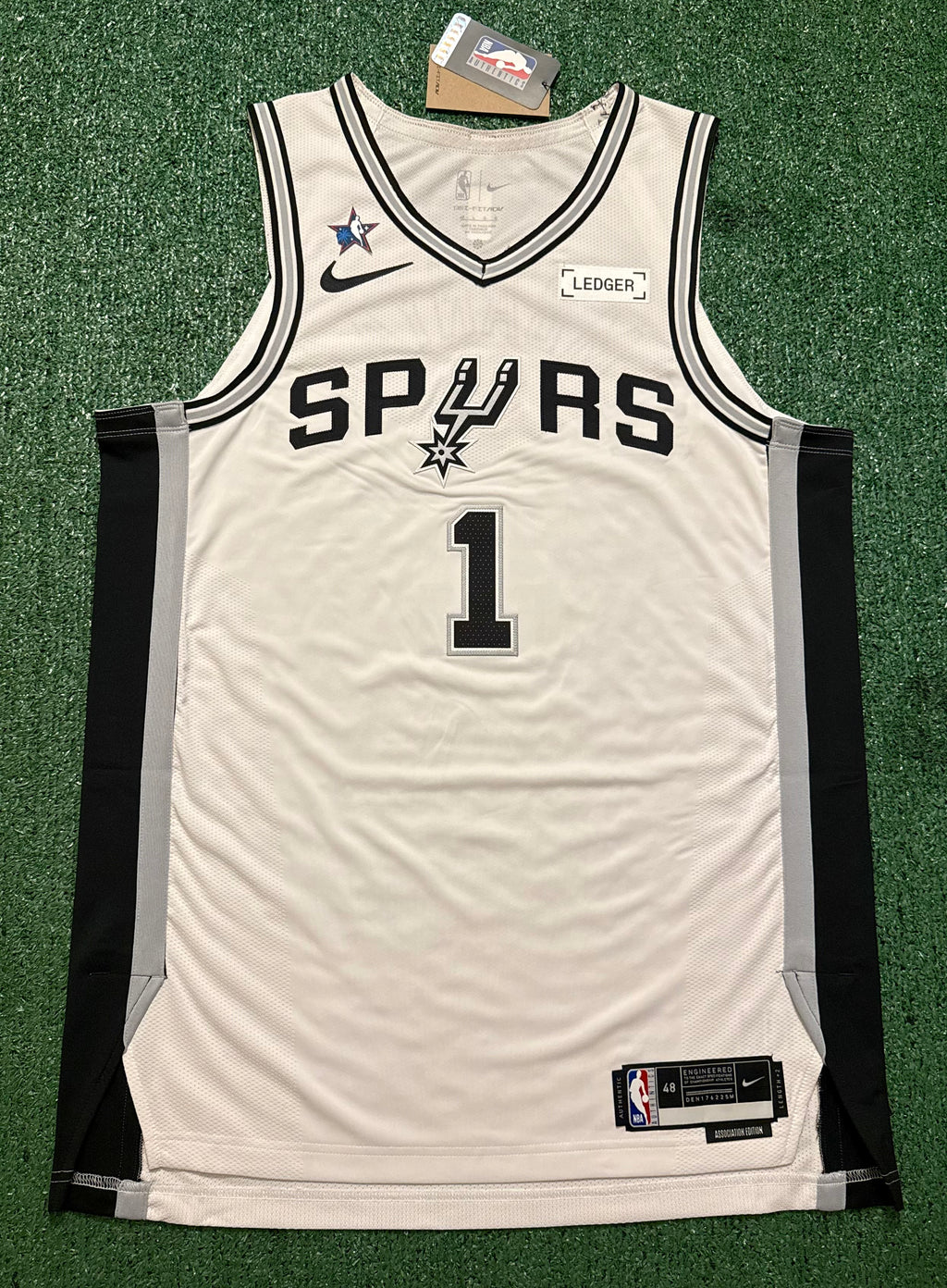 Victor Wembanyama San Antonio Spurs Jersey #1 Nike ADV Authentic White Size 48 (L) NBA