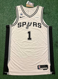Victor Wembanyama San Antonio Spurs Jersey #1 Nike ADV Authentic White Size 48 (L) NBA
