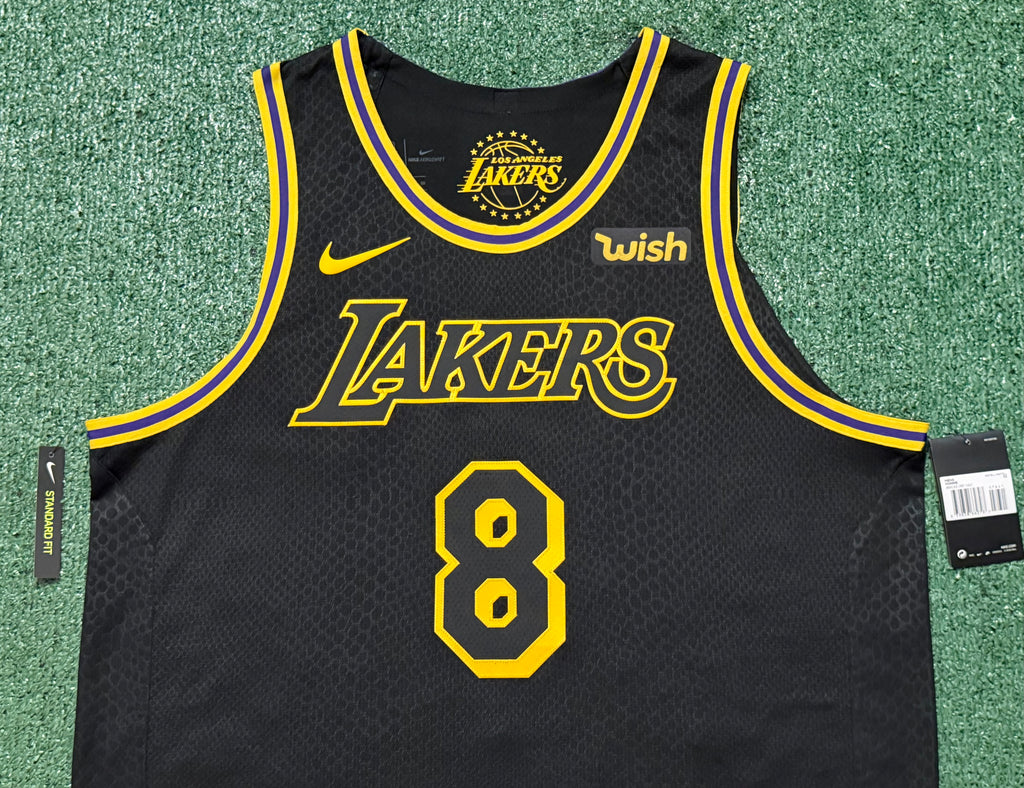 Kobe Bryant Los Angeles Lakers Jersey #8 Nike AeroSwift Authentic Black Size 52 (XL) NBA
