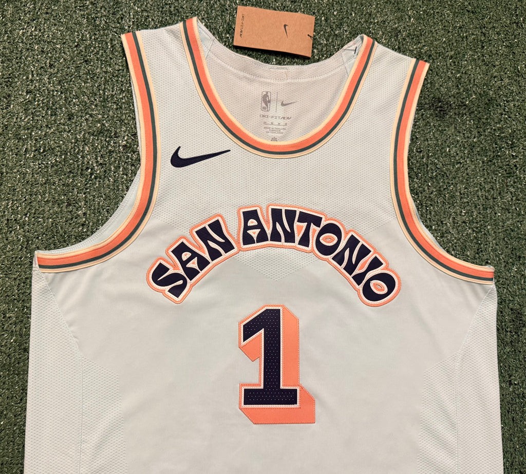 Victor Wembanyama San Antonio Spurs Jersey #1 Nike ADV Authentic Blue Size 44 (M) NBA