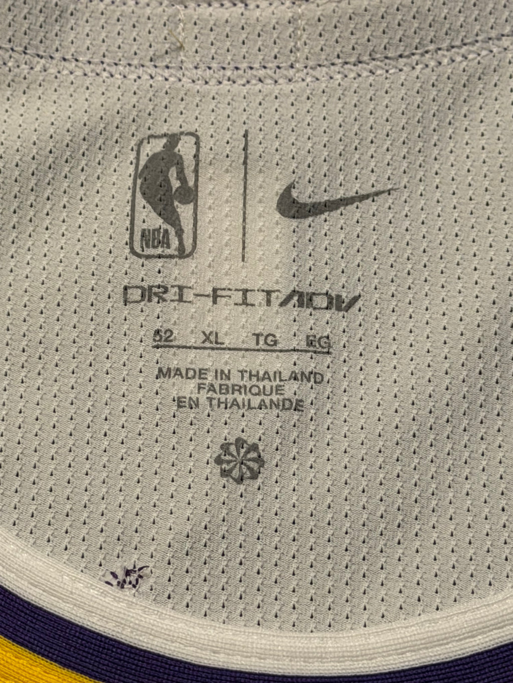 Luka Doncic Los Angeles Lakers Jersey #77 Nike ADV Authentic White Size 52 (XL) NBA
