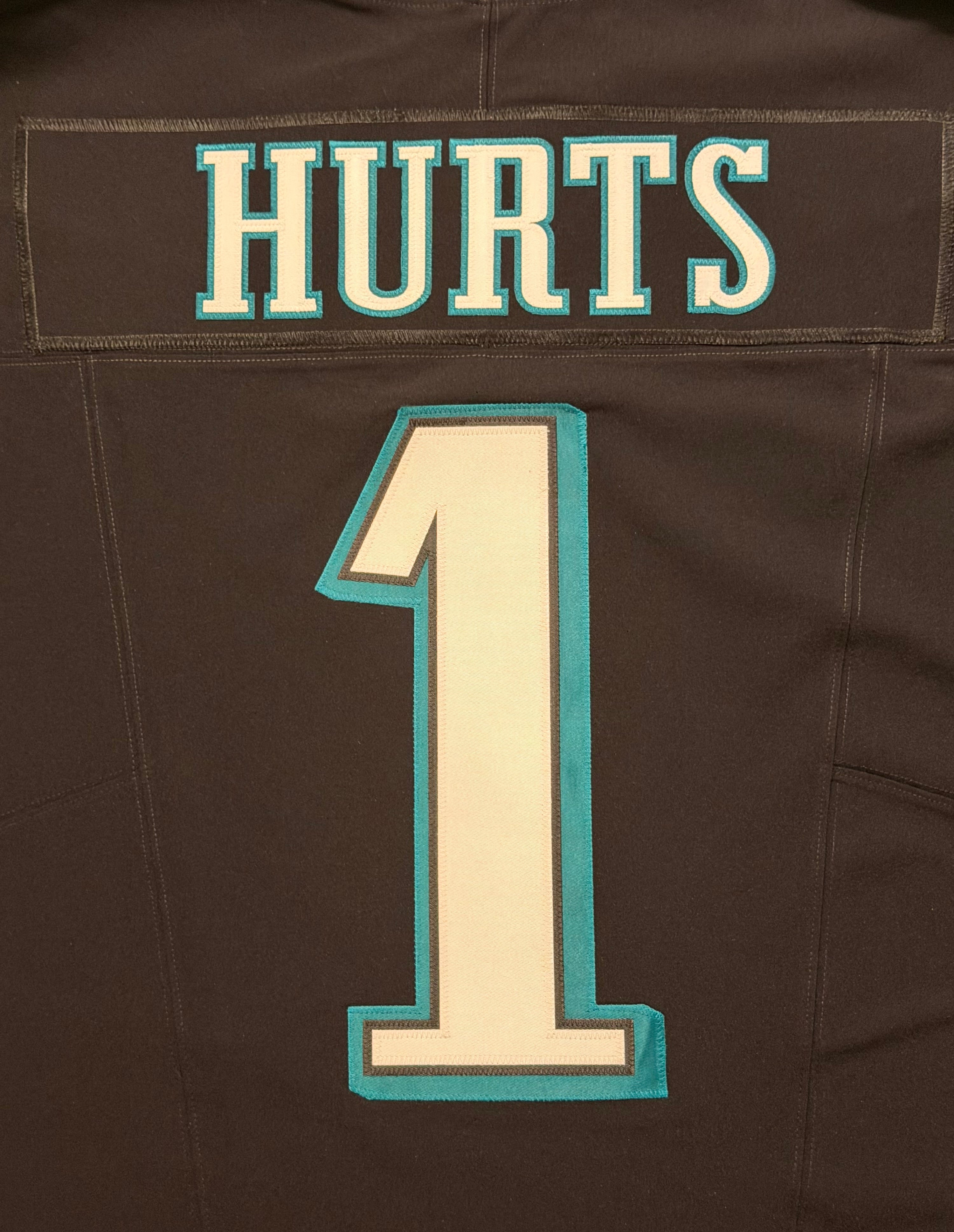 Jalen Hurts Philadelphia Eagles Jersey #1 Nike Vapor FUSE Elite Black size 48 (XL) NFL