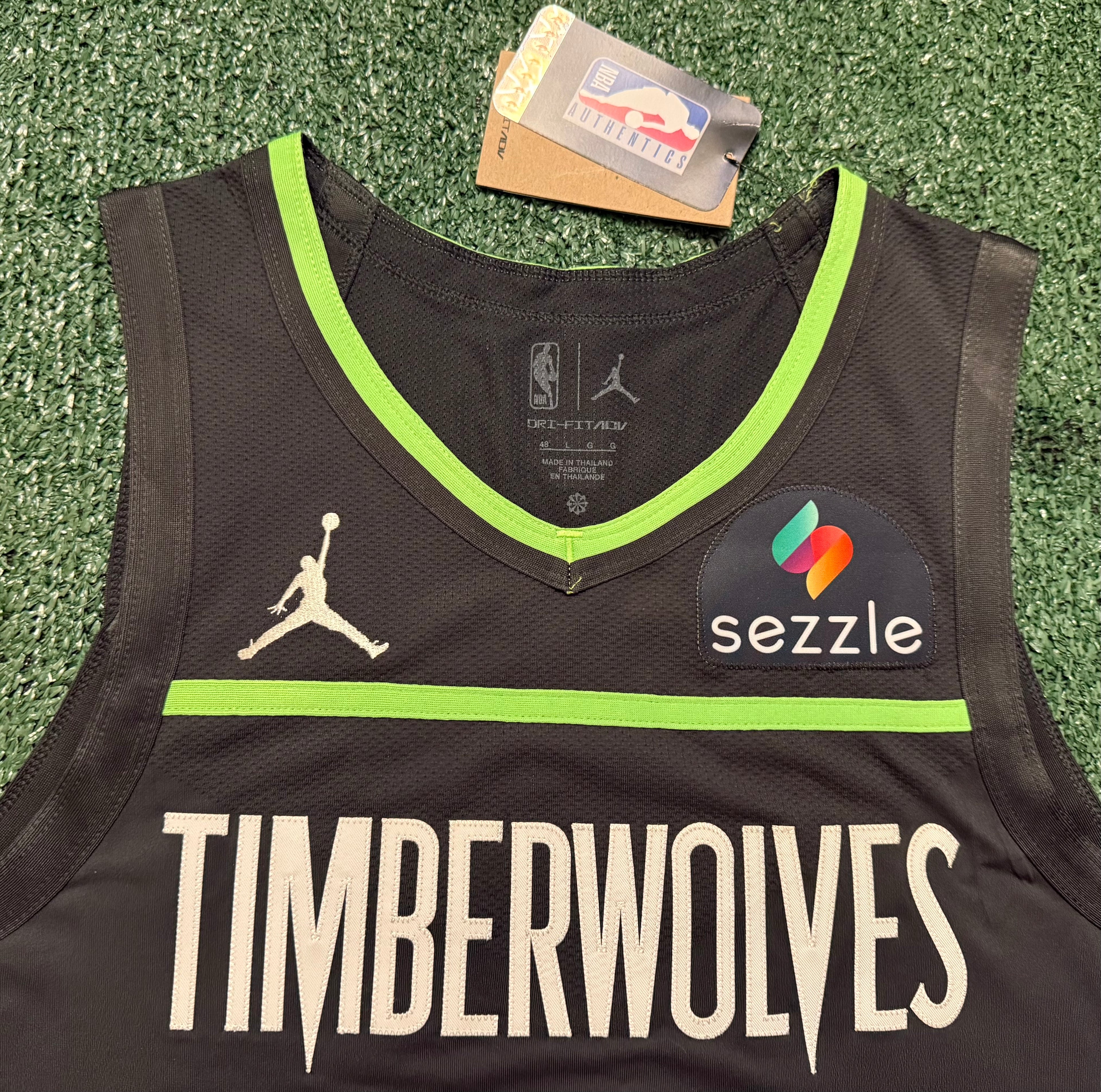 Anthony Edwards Minnesota Timberwolves Jersey #5 Nike ADV Authentic Gray Size 48 (L) NBA