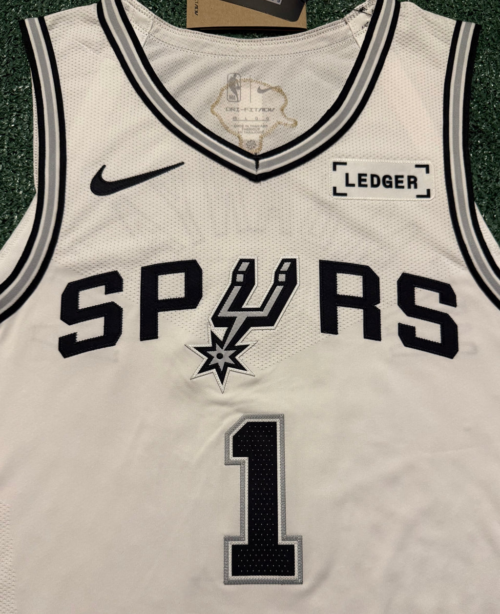 Victor Wembanyama San Antonio Spurs Jersey #1 Nike ADV Authentic White Size 48 (L) NBA