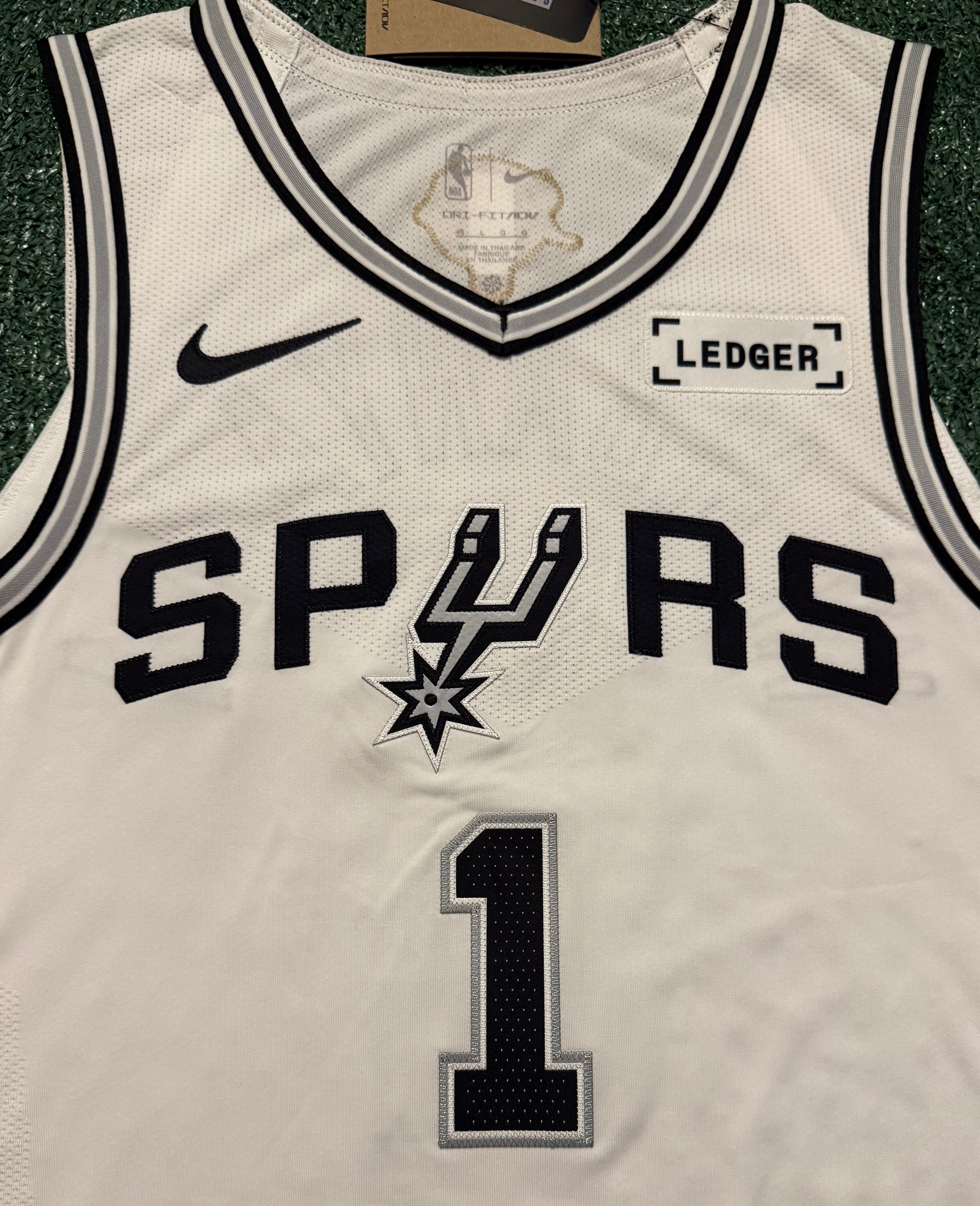 Victor Wembanyama San Antonio Spurs Jersey #1 Nike ADV Authentic White Size 48 (L) NBA