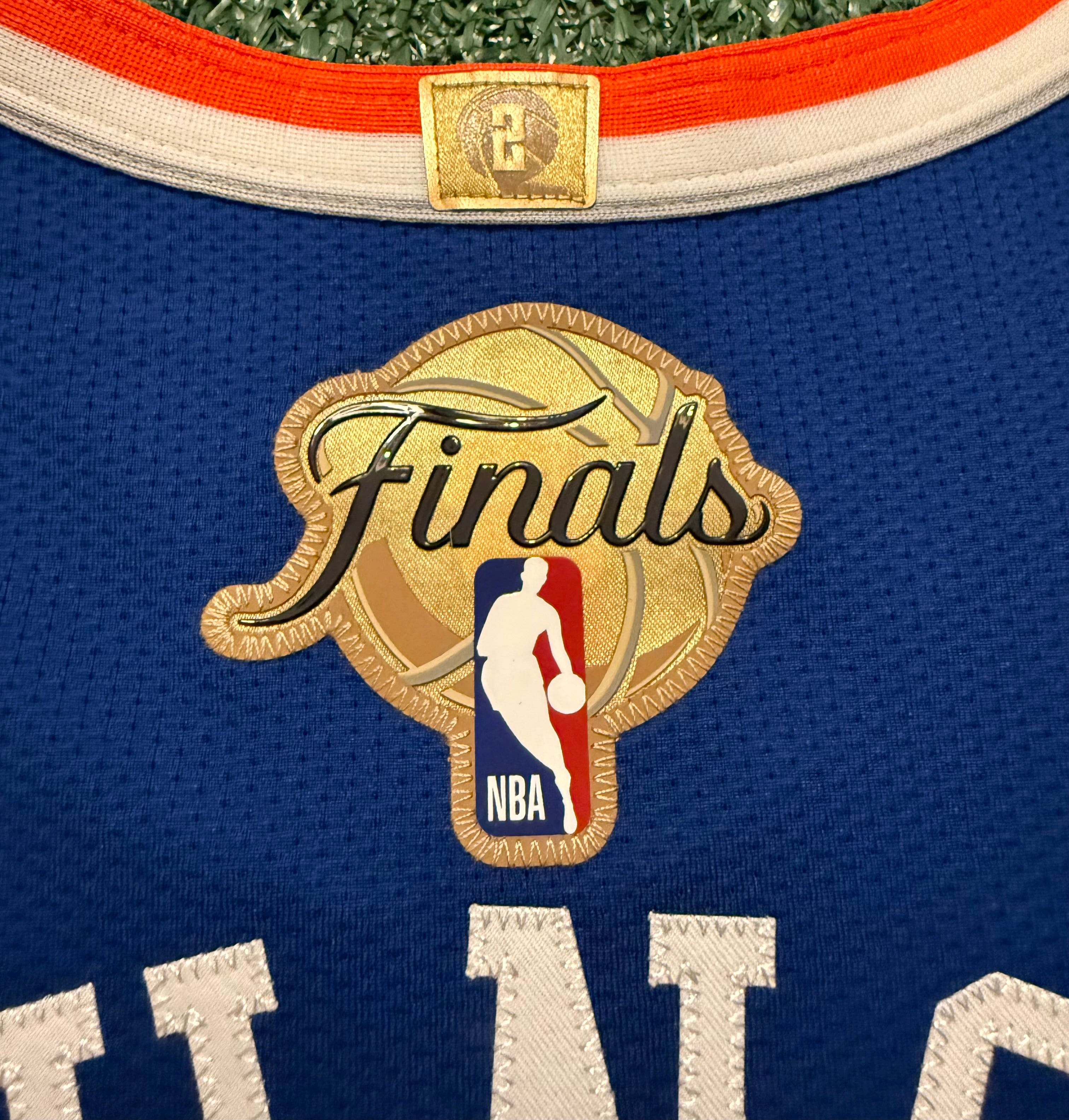 Jalen Brunson New York Knicks Jersey #11 Finals Nike ADV Authentic Blue Size 48 (L) NBA