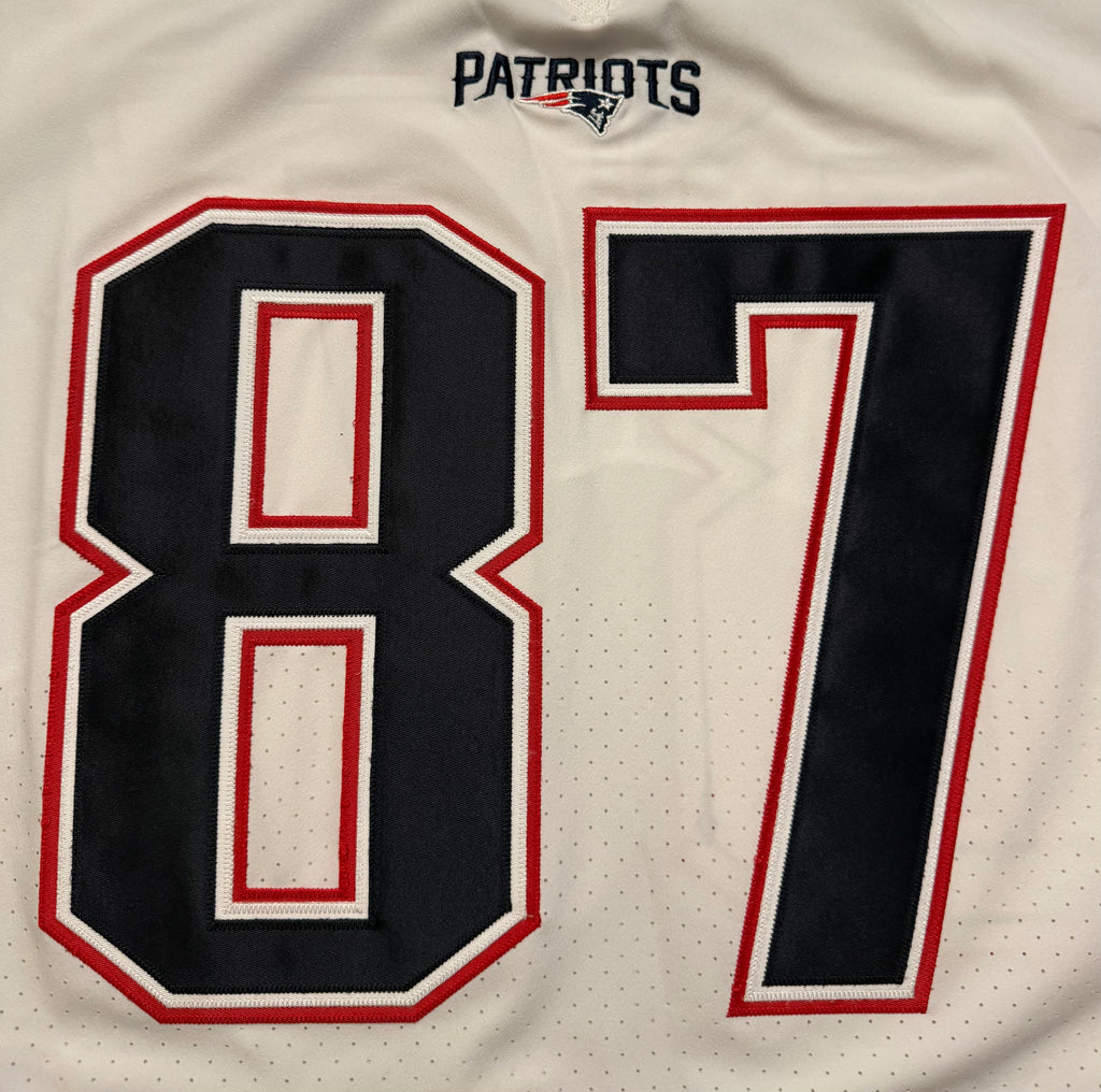 Rob Gronkowski New England Patriots Jersey #87 Nike Vapor Elite White Size 48 (XL) NFL