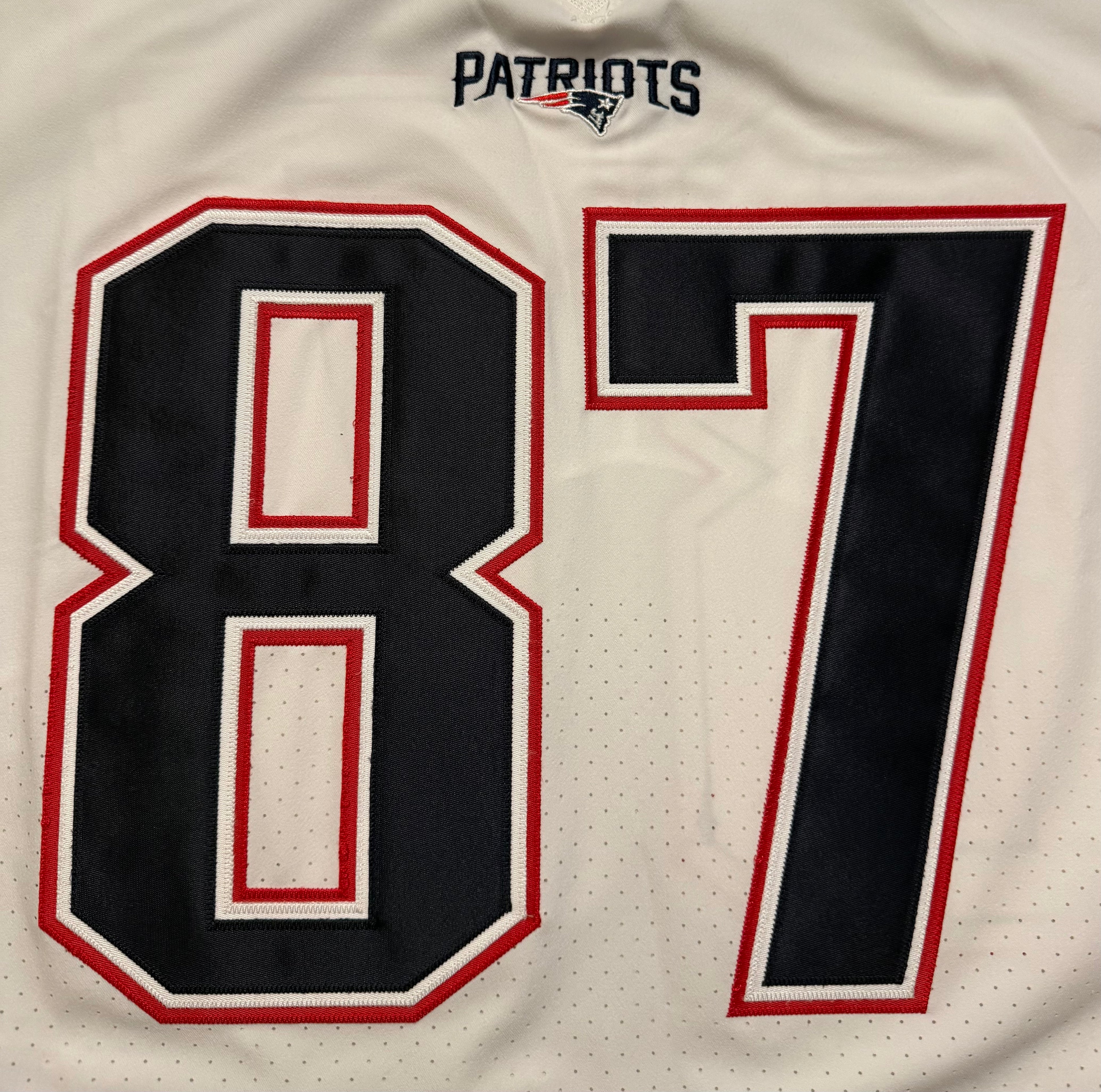 Rob Gronkowski New England Patriots Jersey #87 Nike Vapor Elite White Size 48 (XL) NFL