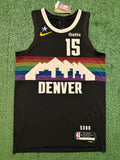 Nikola Jokic Denver Nuggets Jersey #15 Nike ADV Authentic Black Size 44 (M) NBA