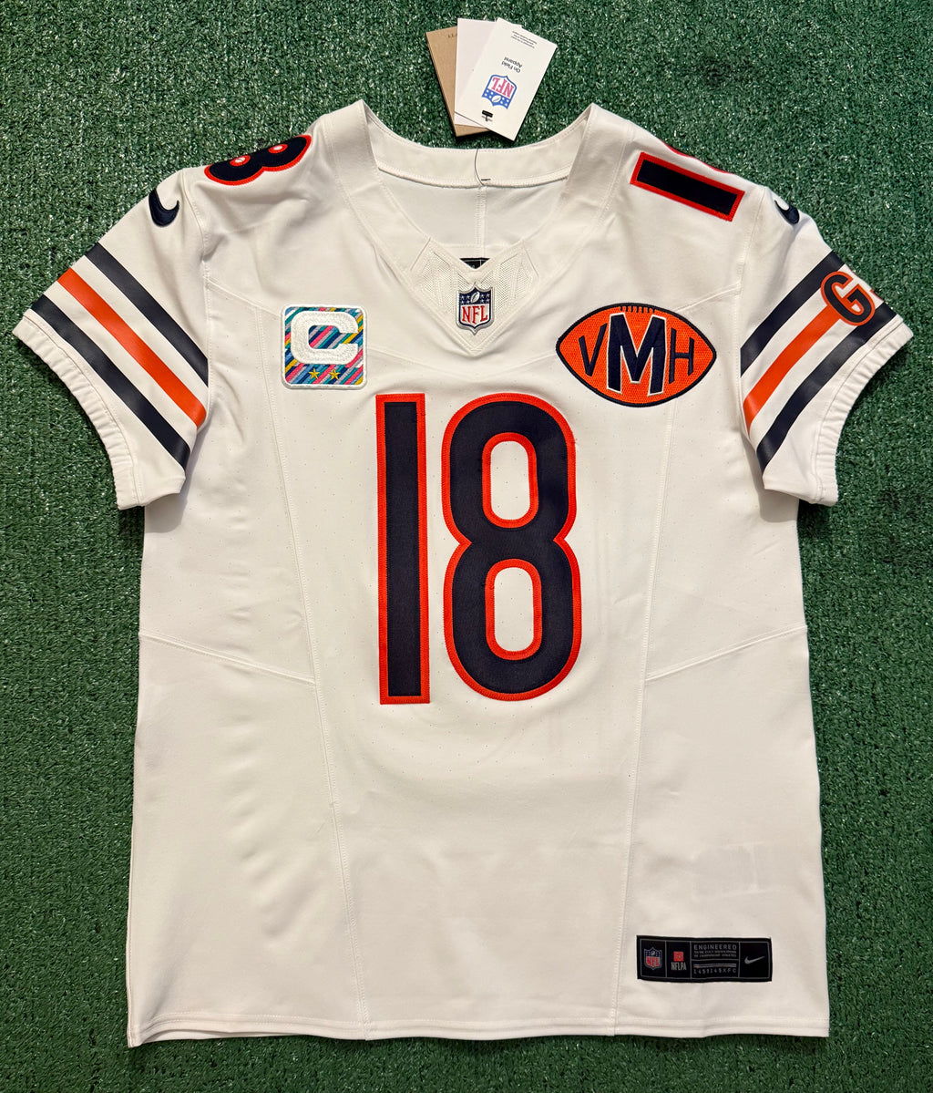 Caleb Williams Chicago Bears Jersey #18 Nike Vapor FUSE Elite White Size 40 (Medium) NFL
