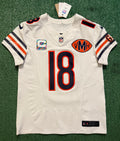 Caleb Williams Chicago Bears Jersey #18 Nike Vapor FUSE Elite White Size 40 (Medium) NFL