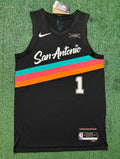 Victor Wembanyama San Antonio Spurs Jersey #1 Nike ADV Authentic Black Size 44 (M) NBA