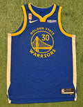 Steph Curry Golden State Warriors Jersey #30 Nike ADV Authentic Blue Size 48 (L) NBA