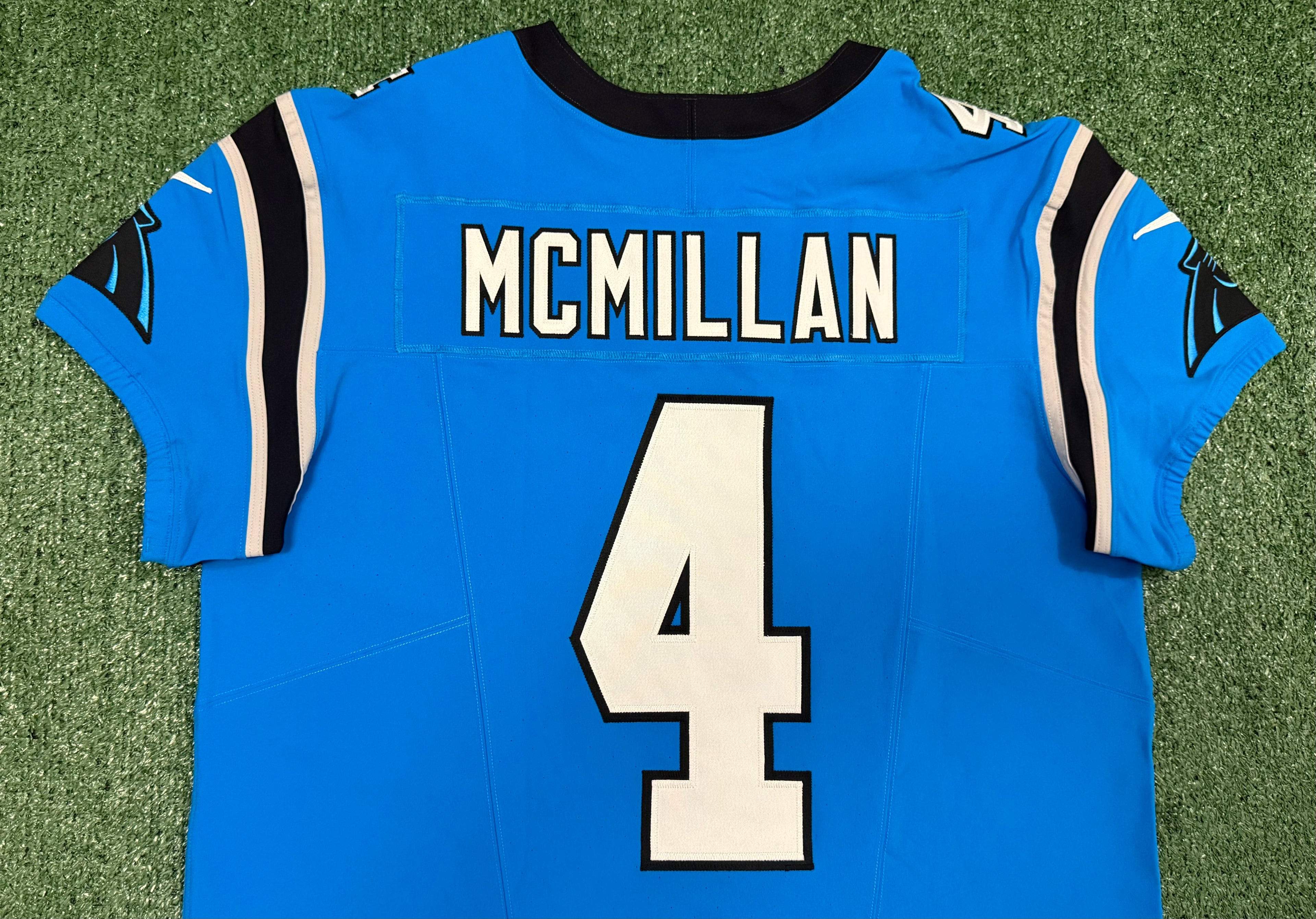 Tetairoa McMillan Carolina Panthers Jersey #4 Nike Vapor FUSE Elite Blue Size 48 (XL) NFL