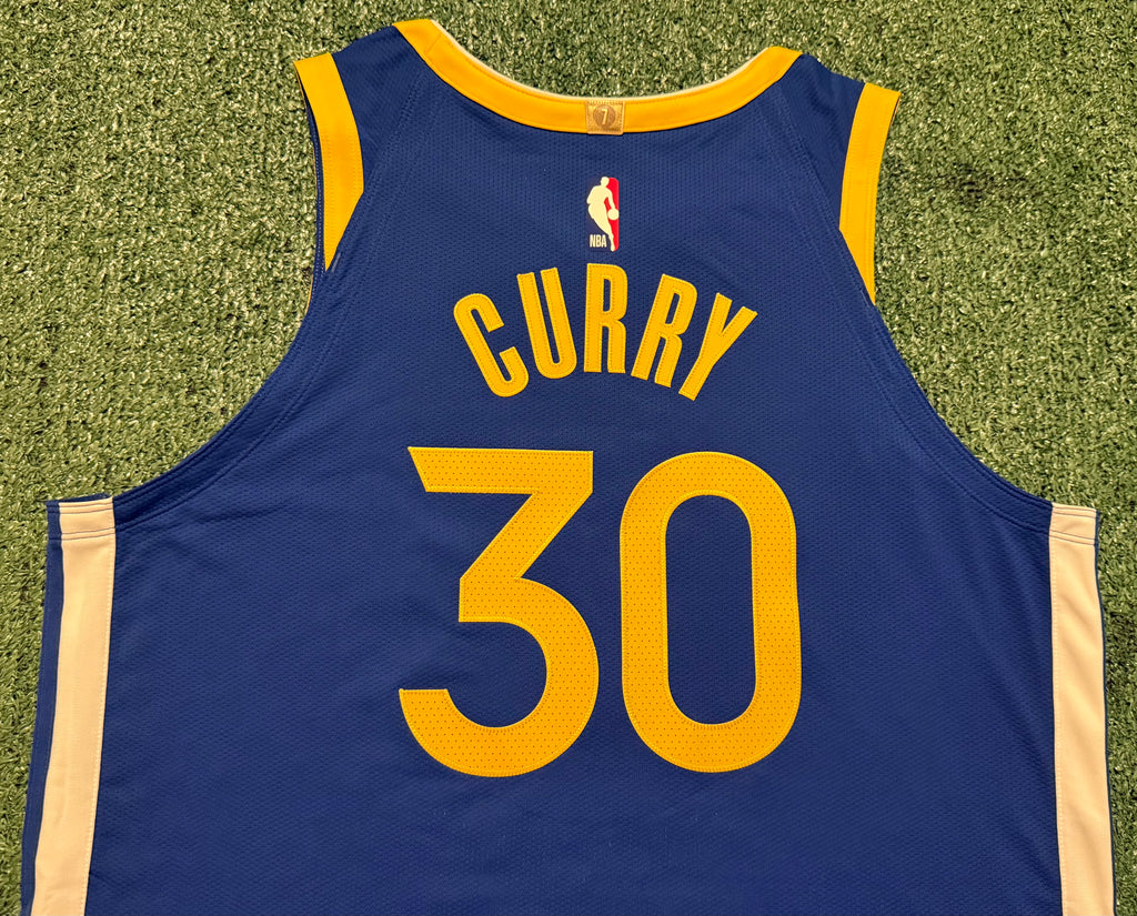 Steph Curry Golden State Warriors Jersey #30 Nike ADV Authentic Blue Size 48 (L) NBA