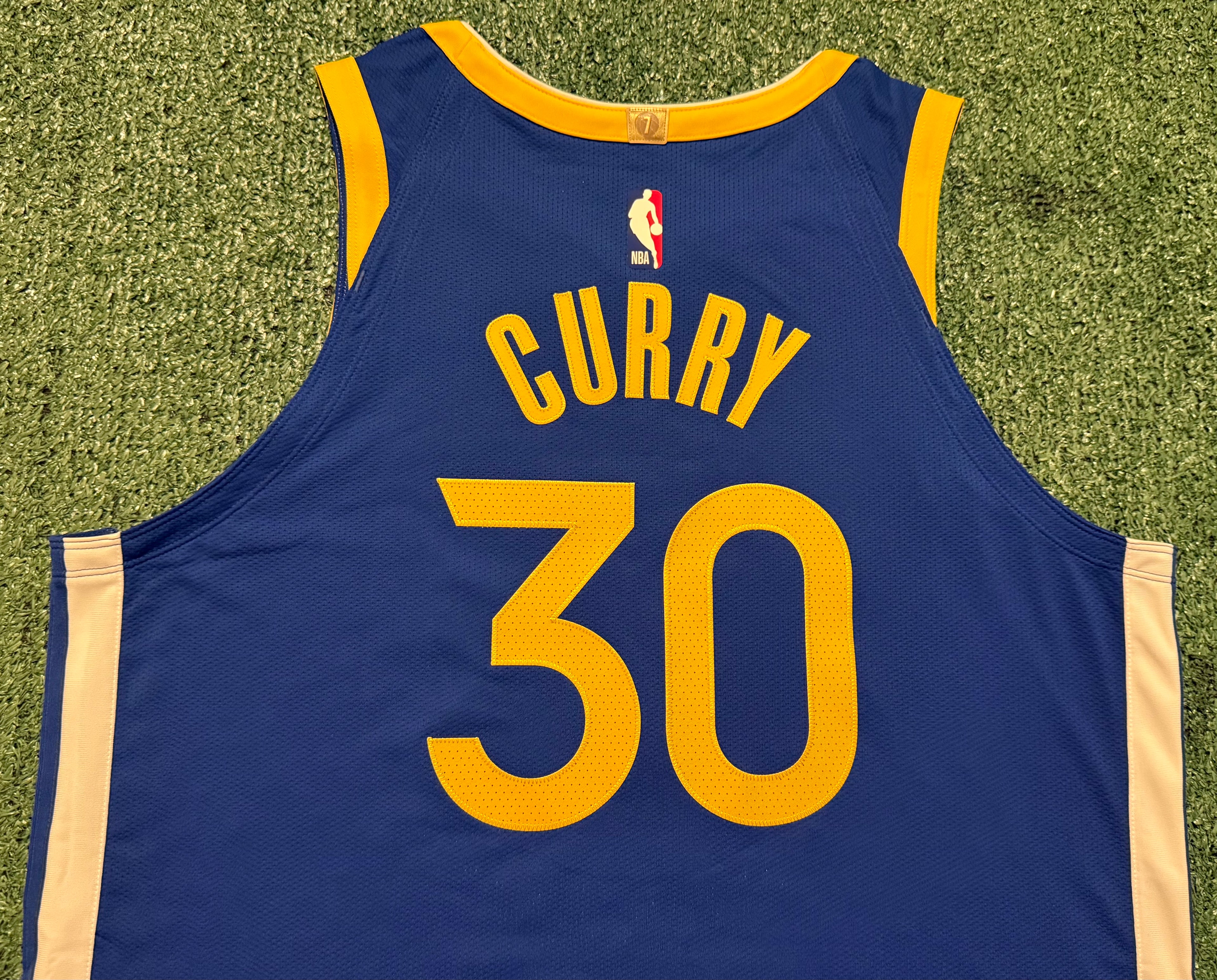 Steph Curry Golden State Warriors Jersey #30 Nike ADV Authentic Blue Size 48 (L) NBA